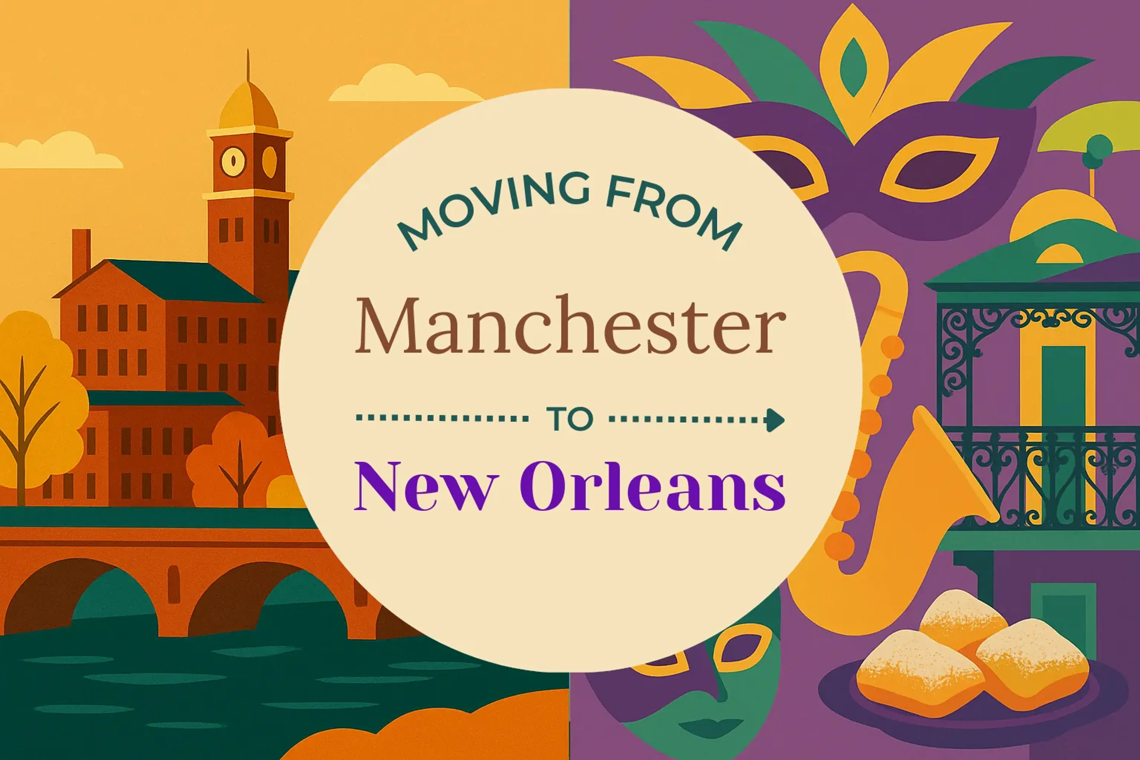 Side-by-side comparison of Manchester to New Orleans moving companies