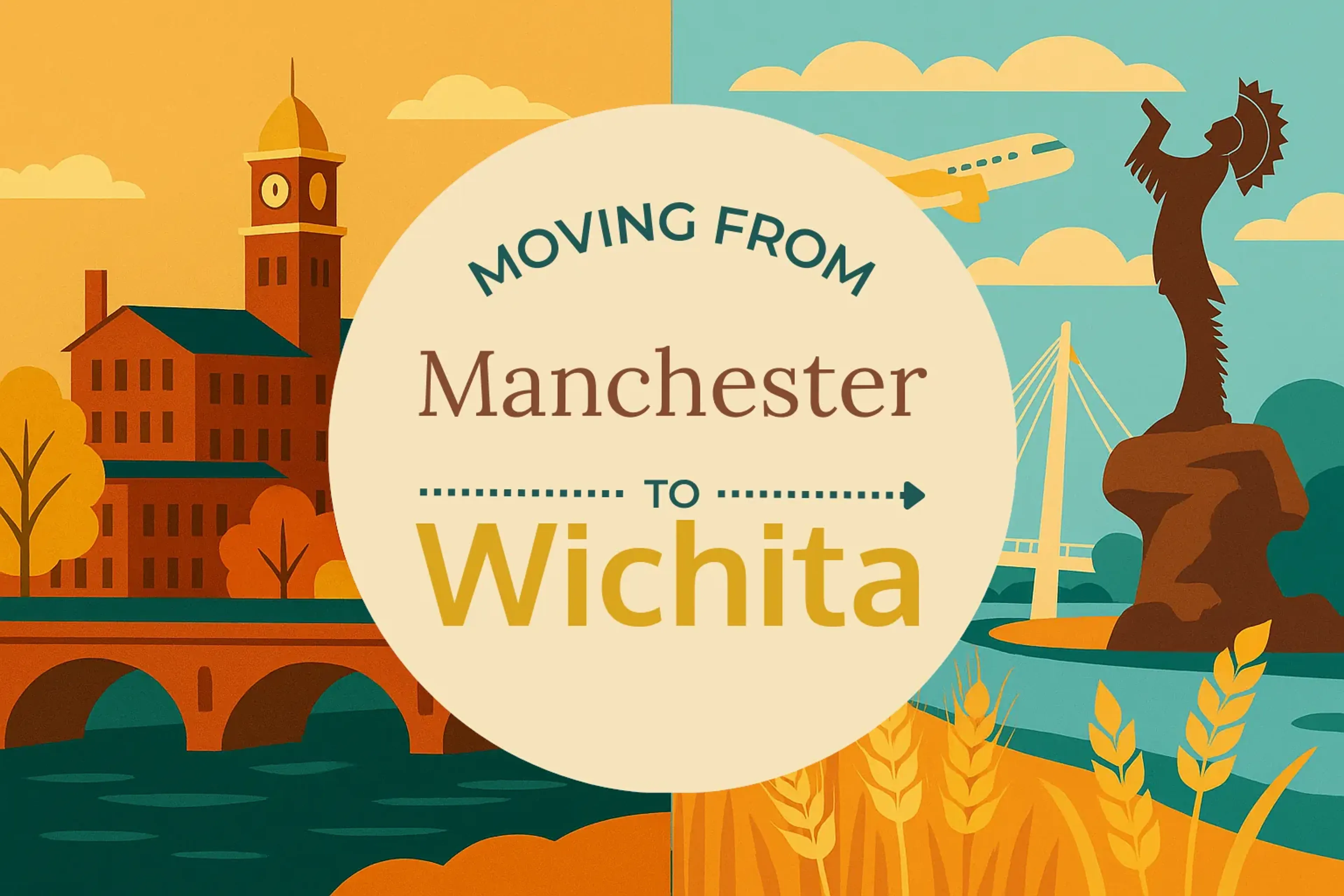 Side-by-side comparison of Manchester to Wichita moving companies