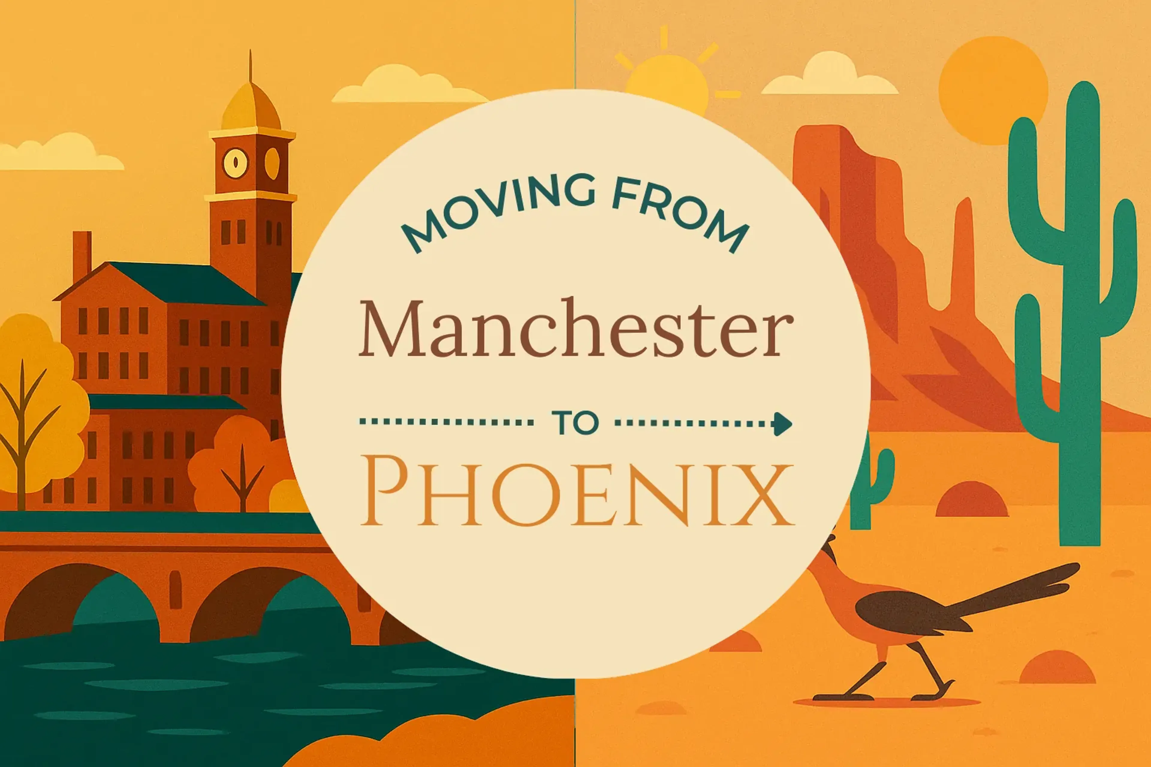 Side-by-side comparison of Manchester to Phoenix moving companies