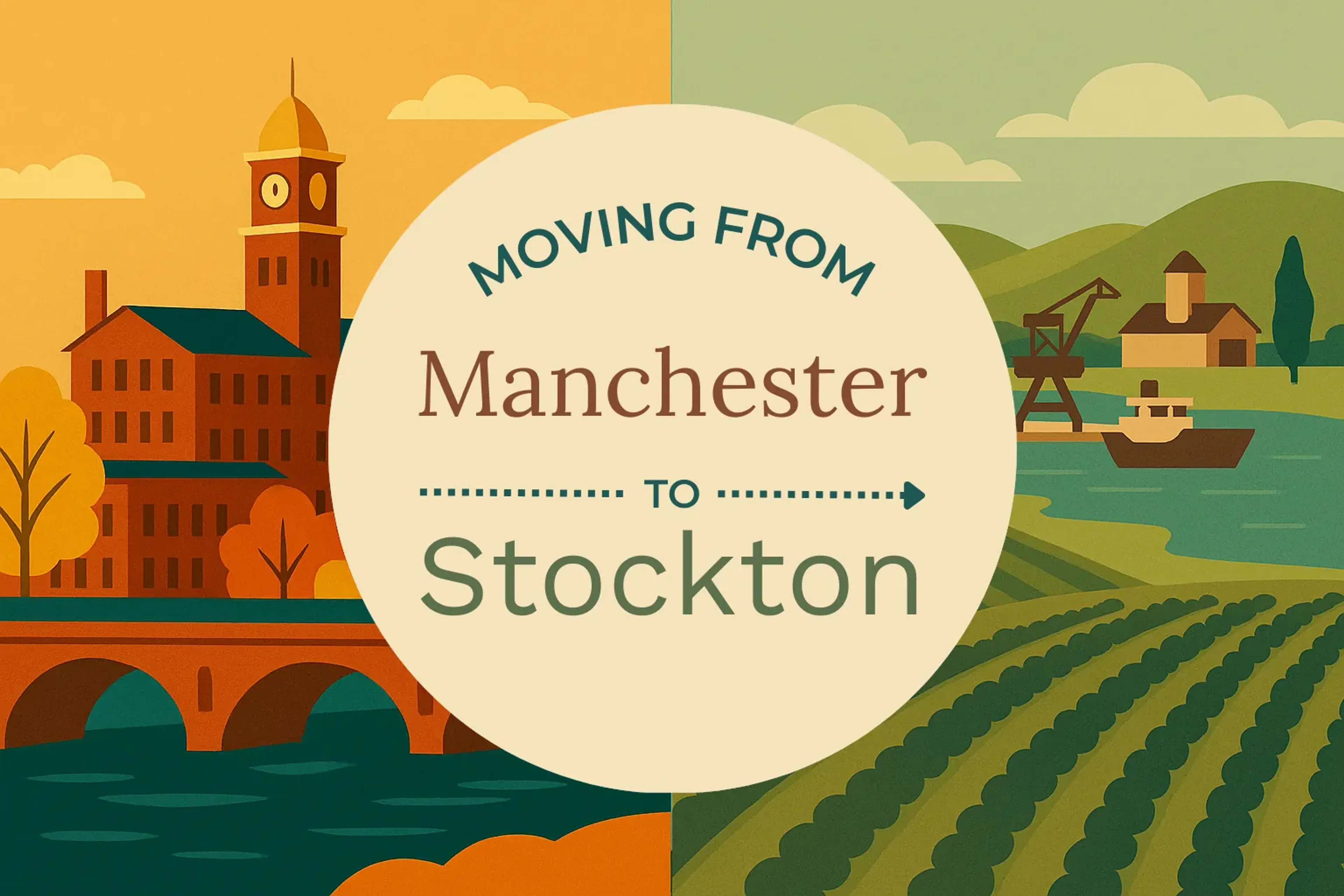 Side-by-side comparison of Manchester to Stockton moving companies