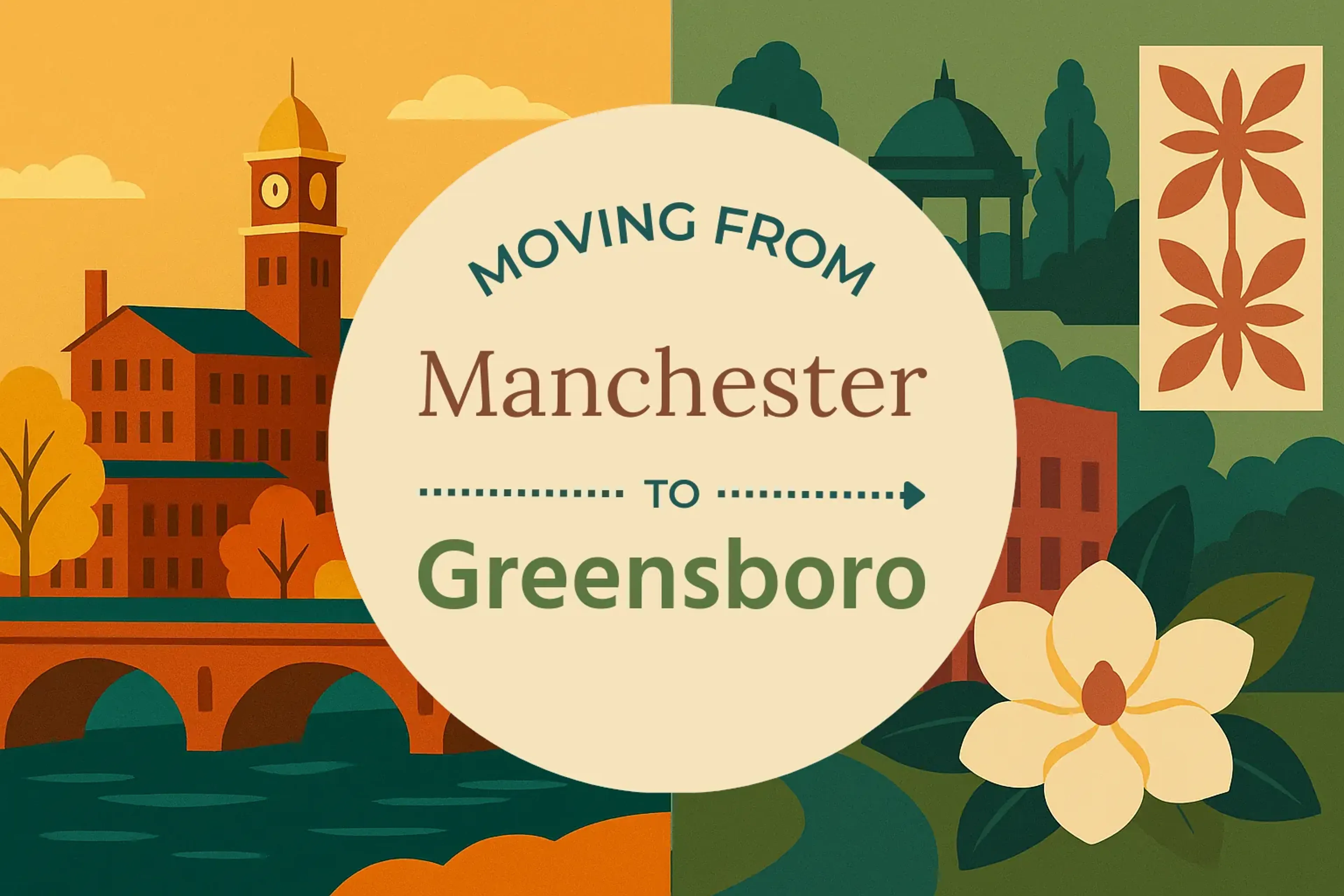 Side-by-side comparison of Manchester to Greensboro moving companies