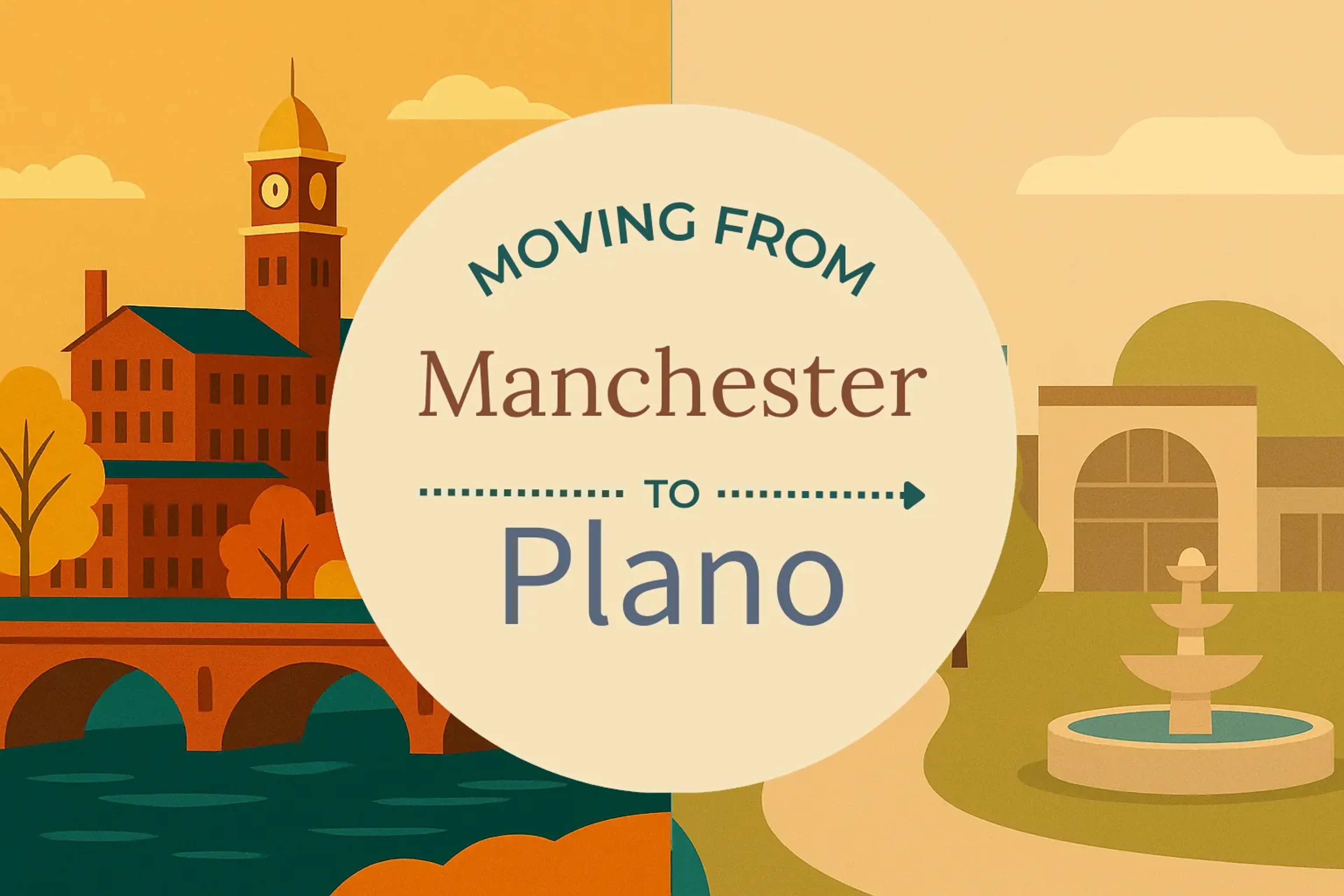 Side-by-side comparison of Manchester to Plano moving companies