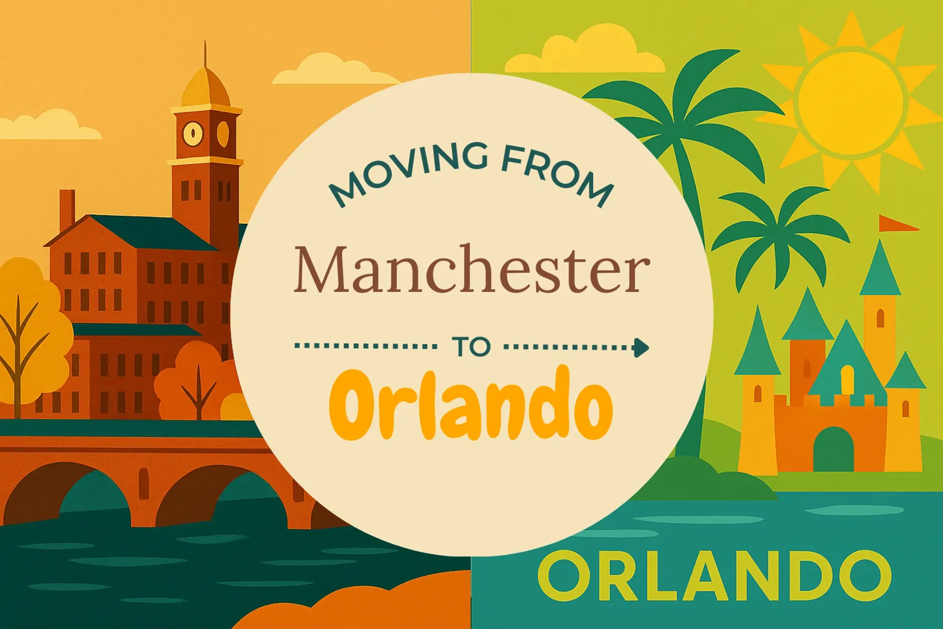 Side-by-side comparison of Manchester to Orlando moving companies
