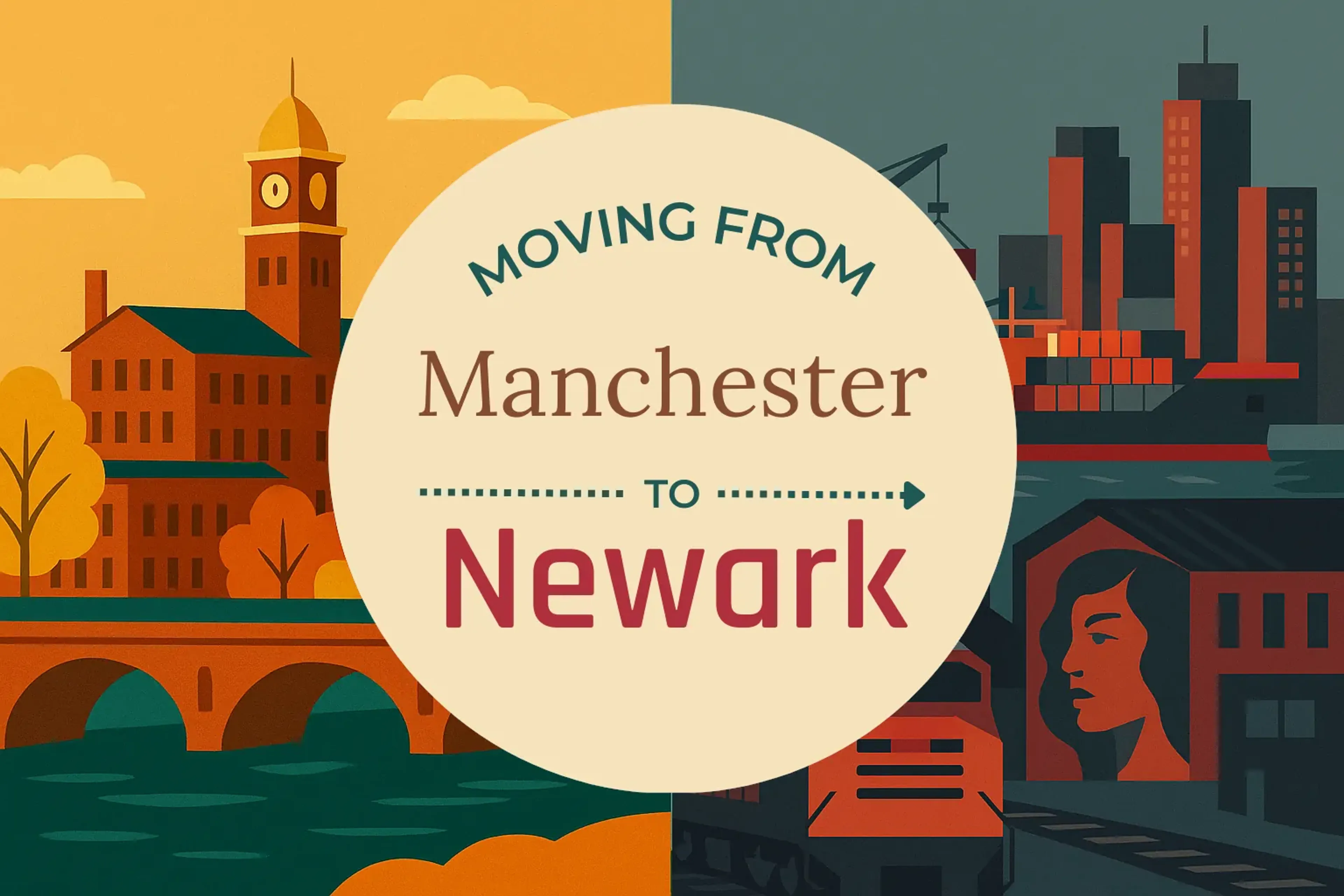 Side-by-side comparison of Manchester to Newark moving companies