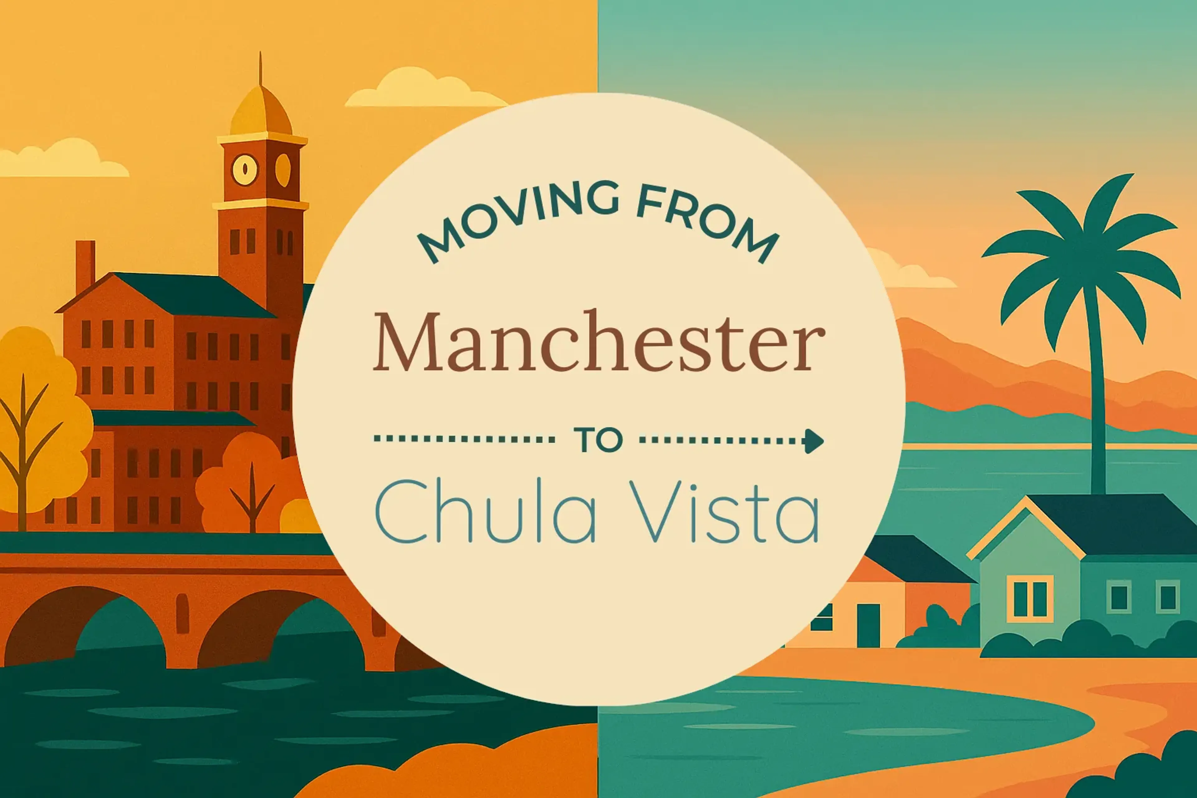 Side-by-side comparison of Manchester to Chula Vista moving companies