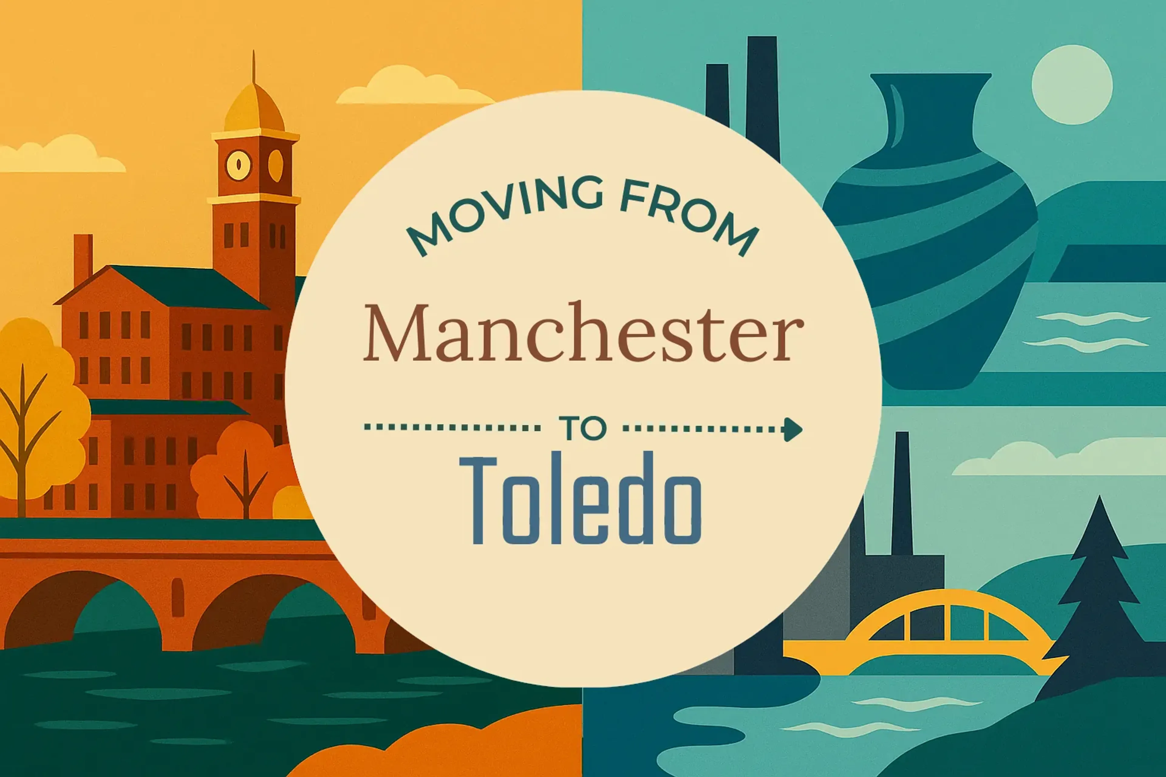 Side-by-side comparison of Manchester to Toledo moving companies