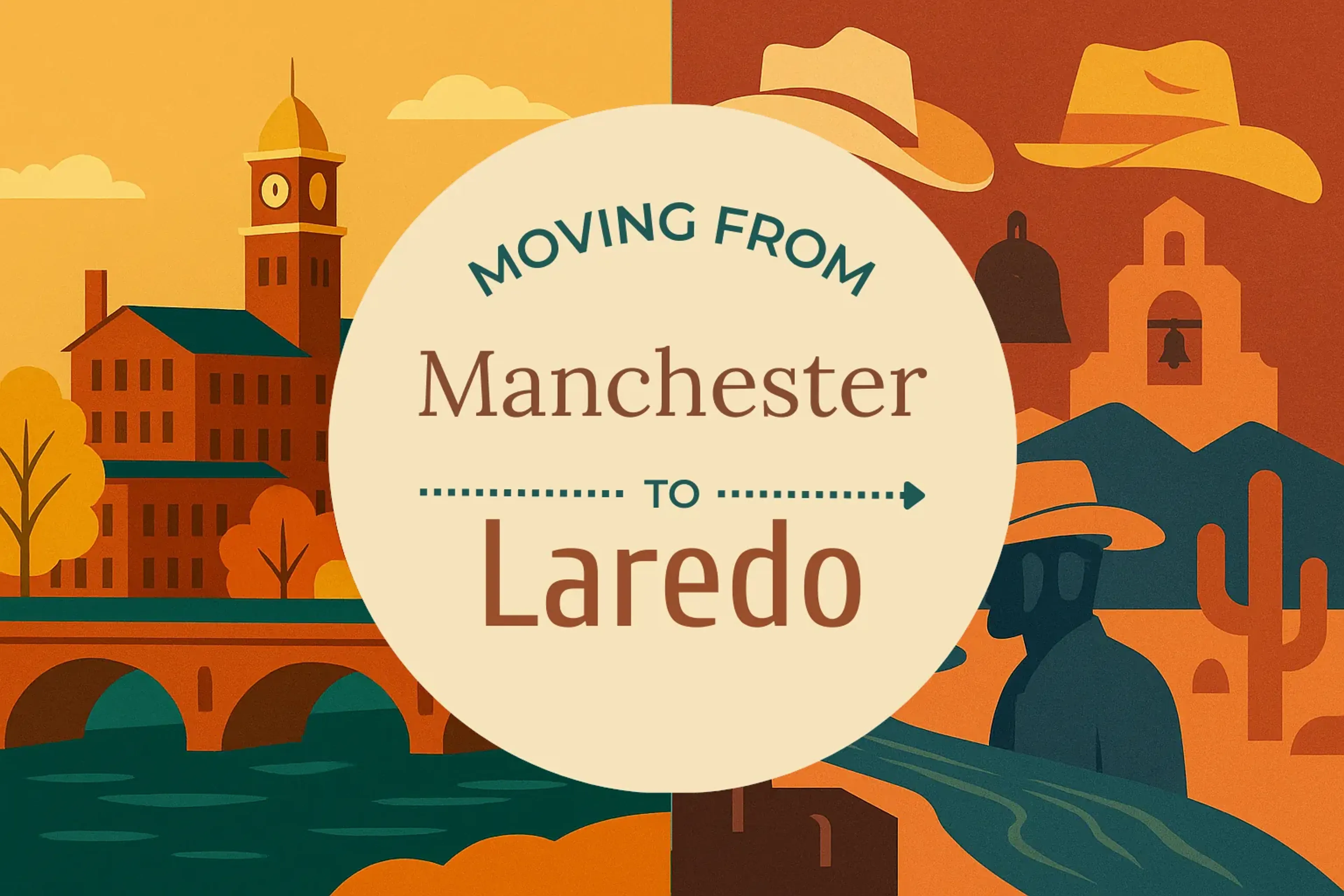 Side-by-side comparison of Manchester to Laredo moving companies