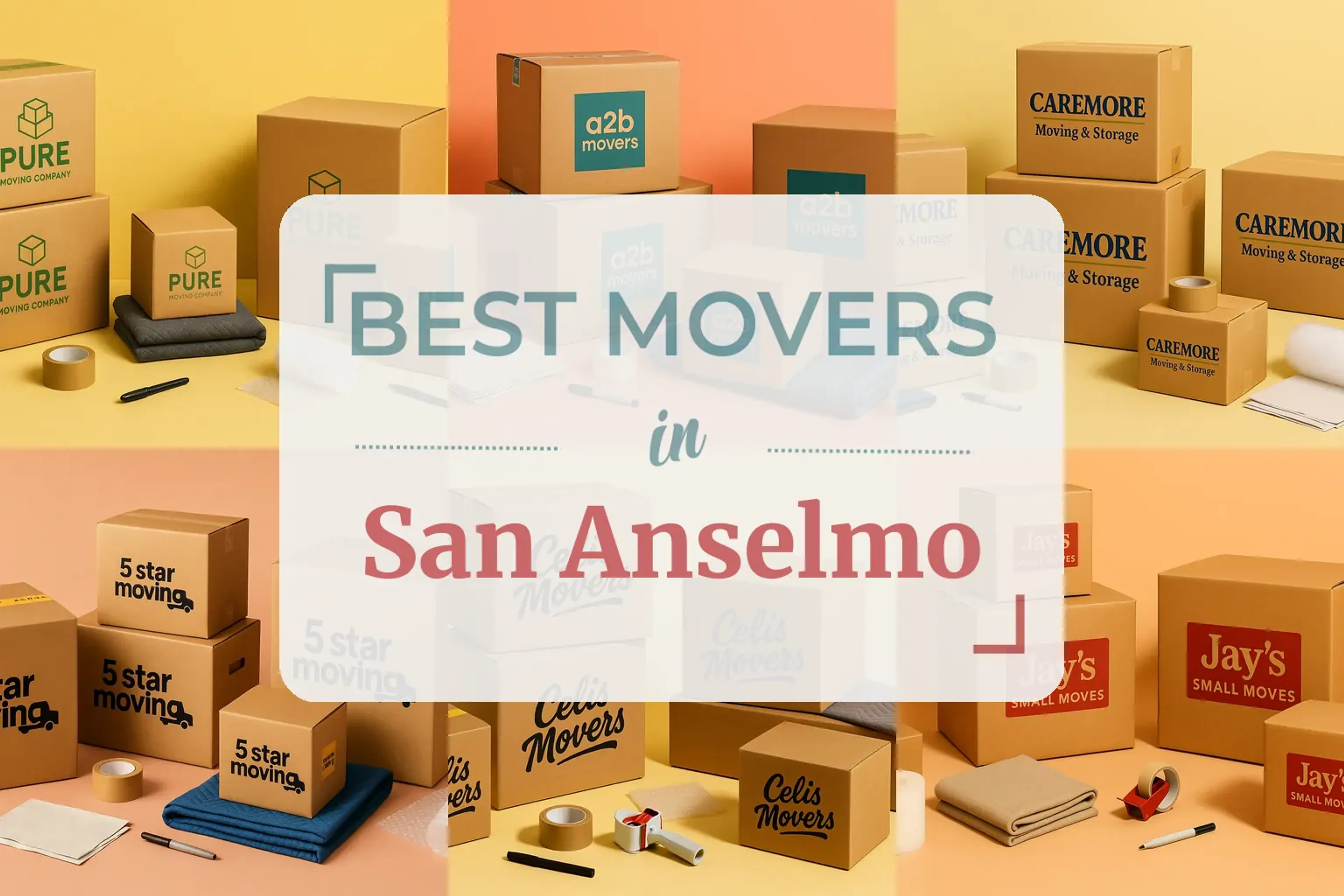 Side-by-side comparison of San Anselmo moving companies