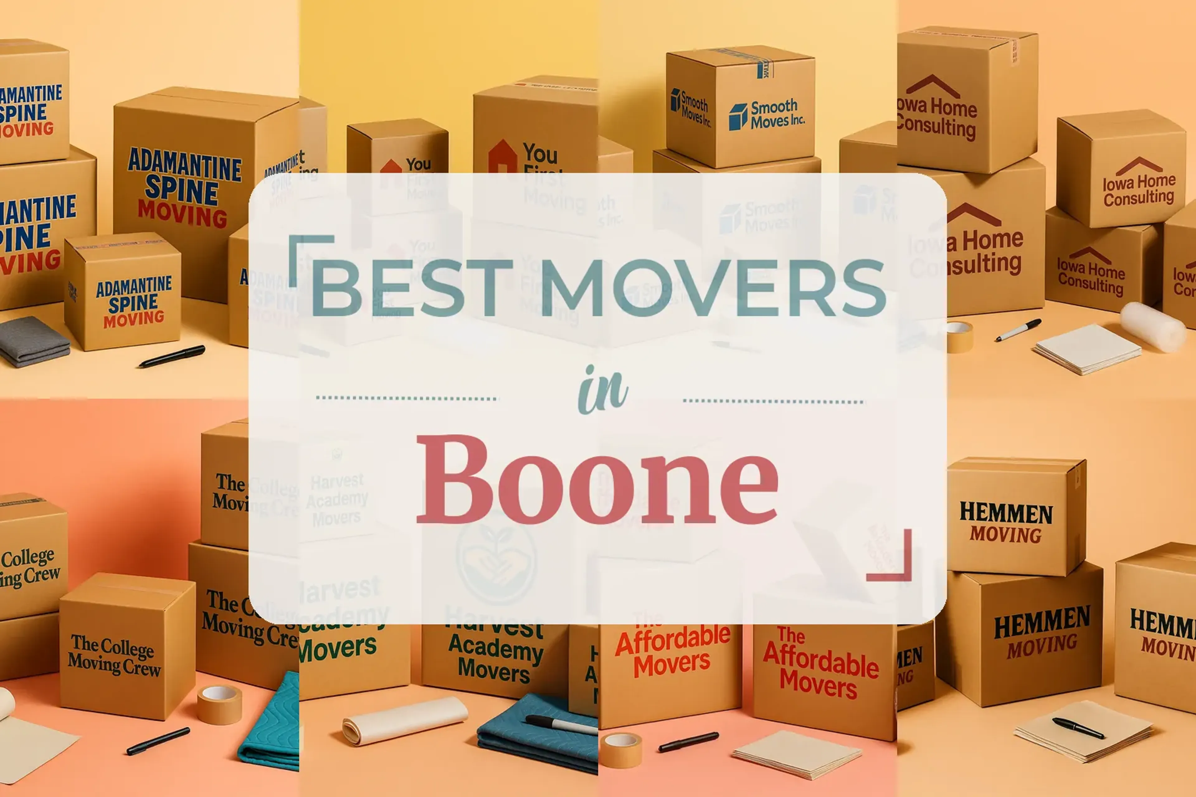 Side-by-side comparison of Boone moving companies