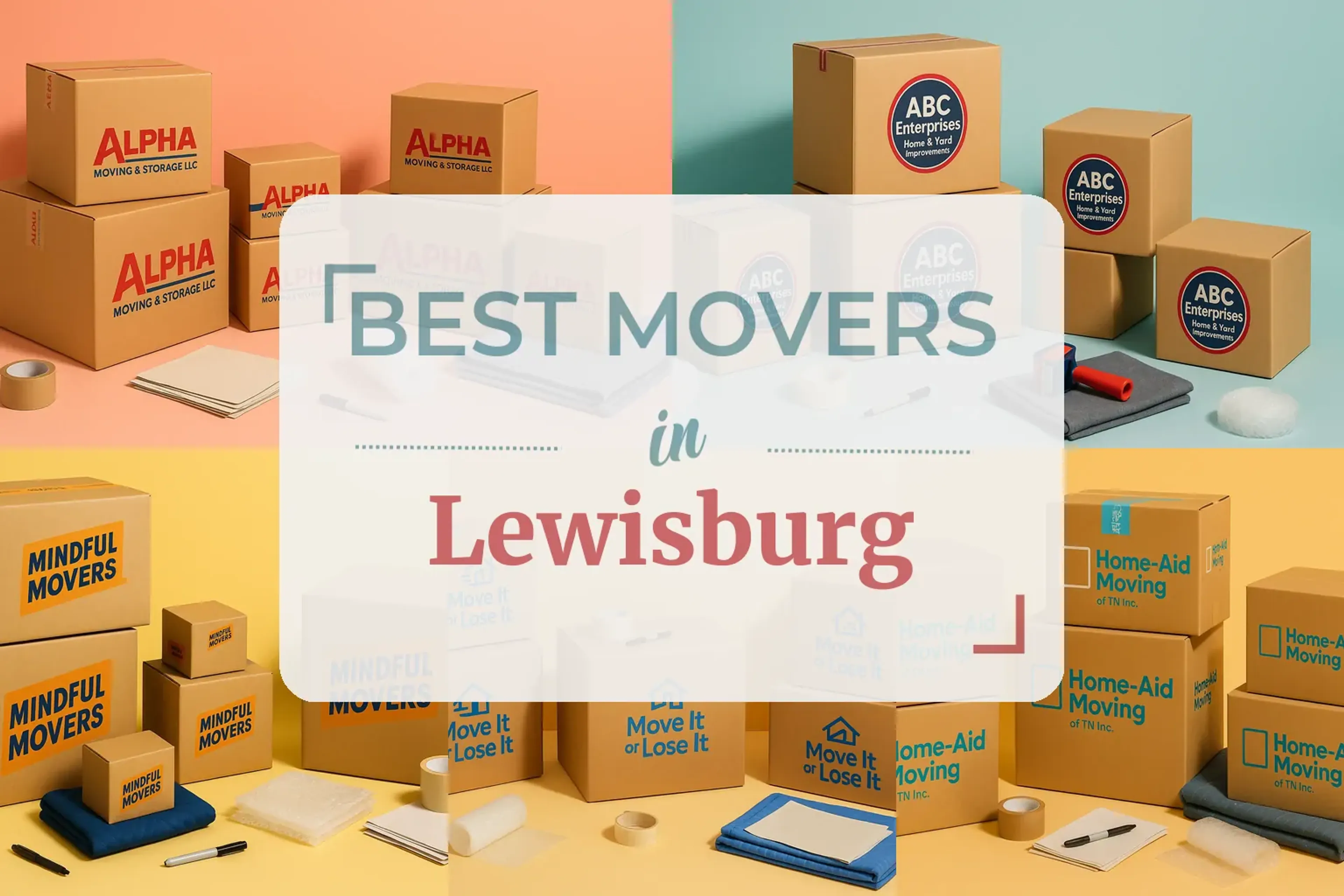 Side-by-side comparison of Lewisburg moving companies