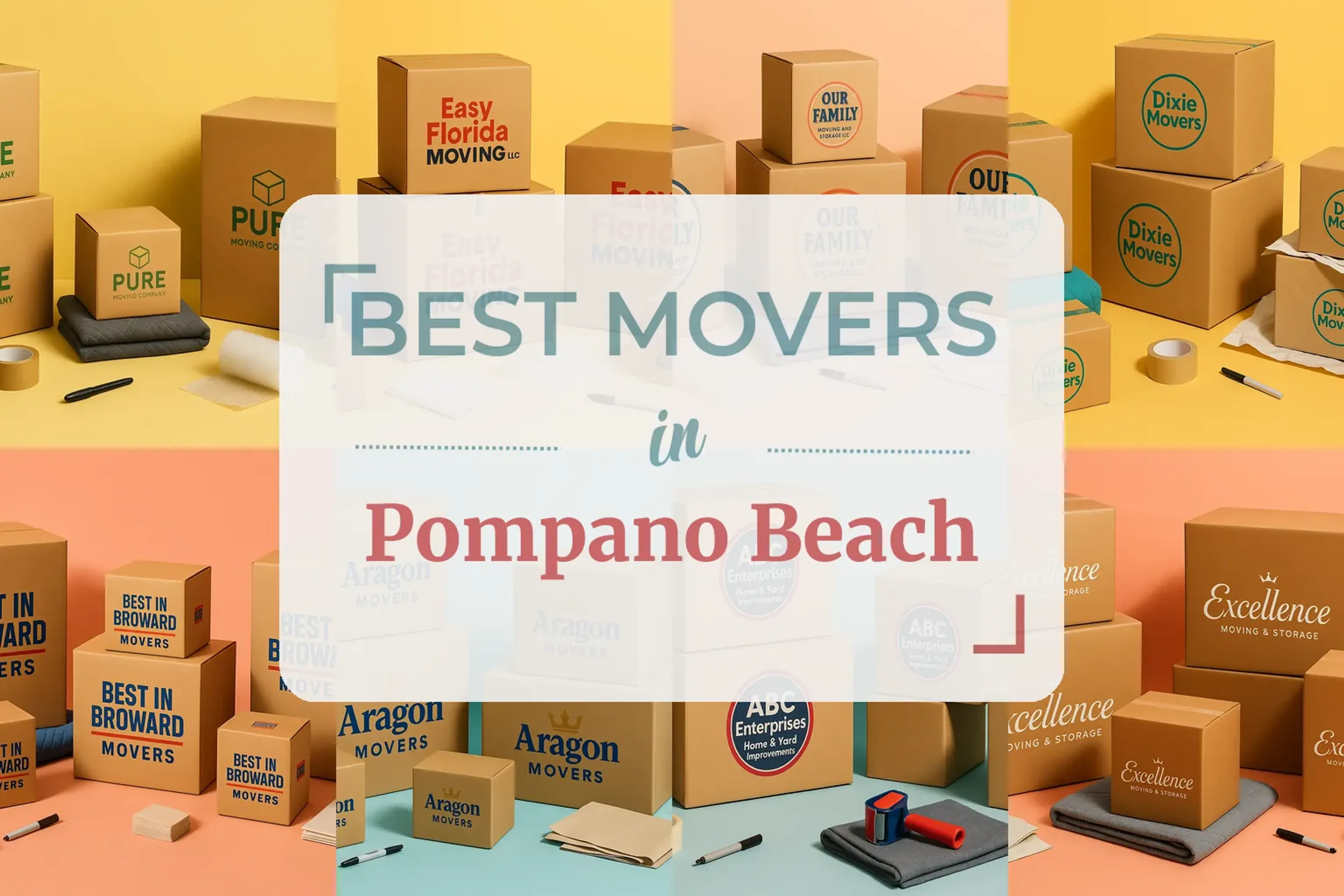 Side-by-side comparison of Pompano Beach moving companies