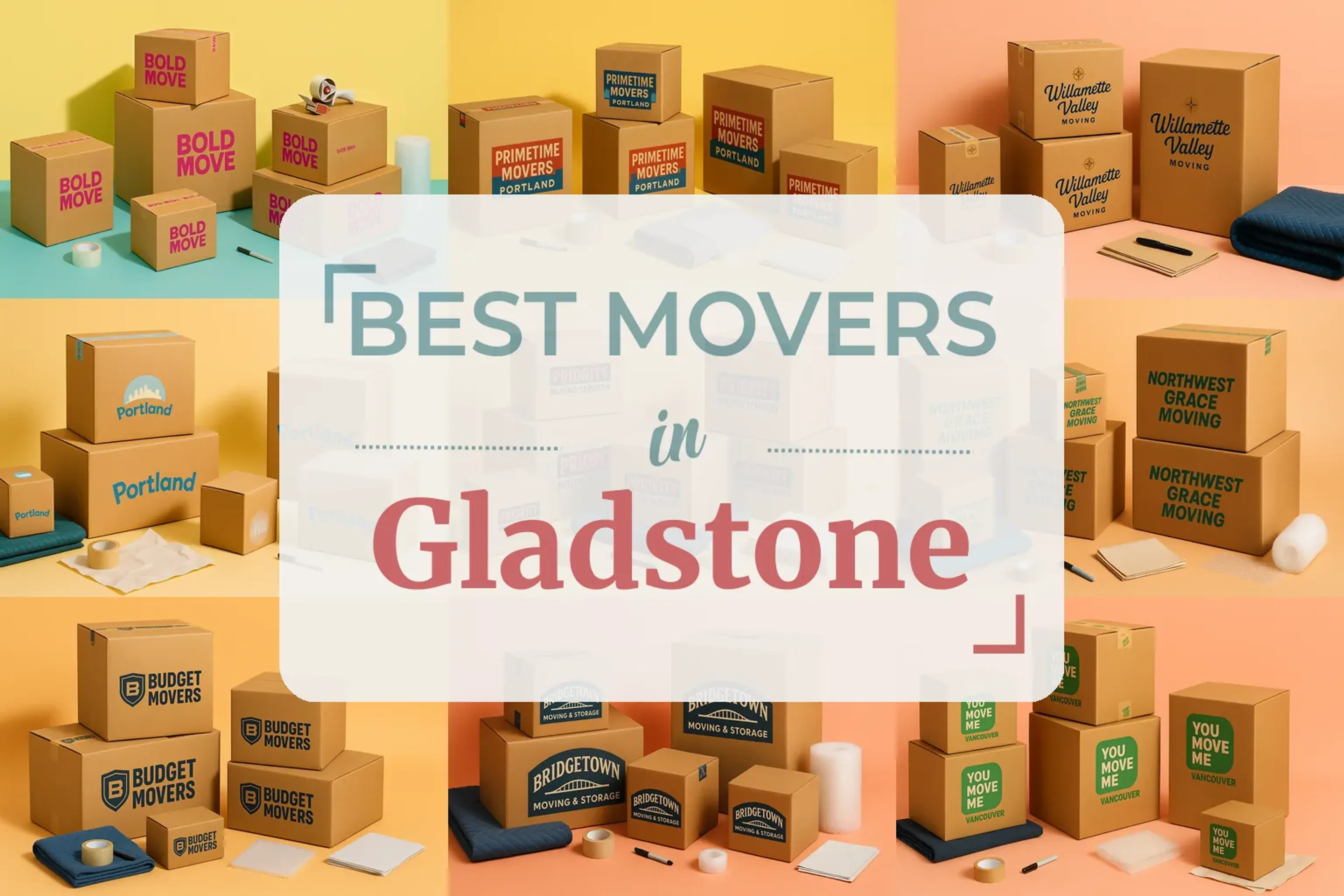 Side-by-side comparison of Gladstone moving companies