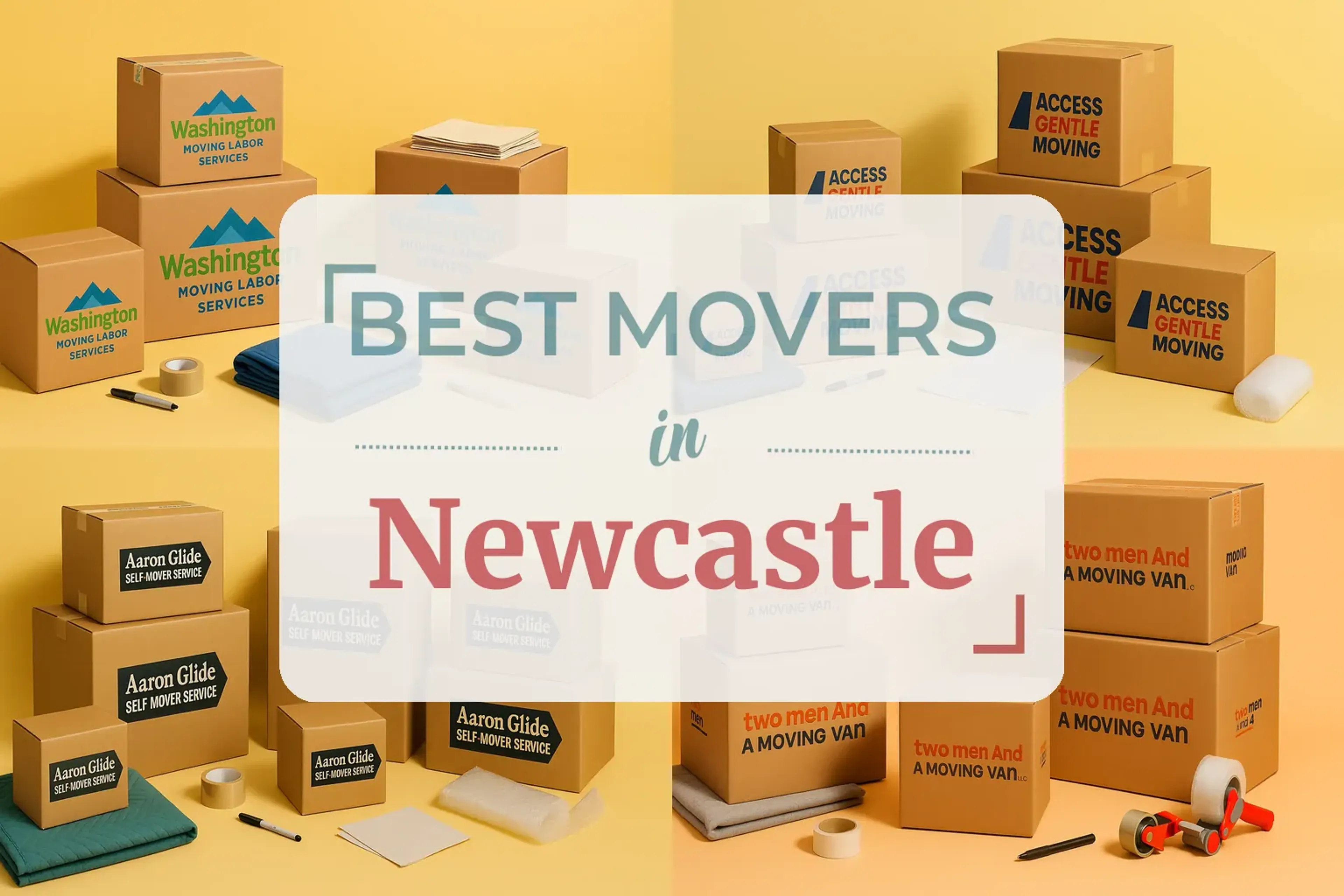 Side-by-side comparison of Newcastle moving companies