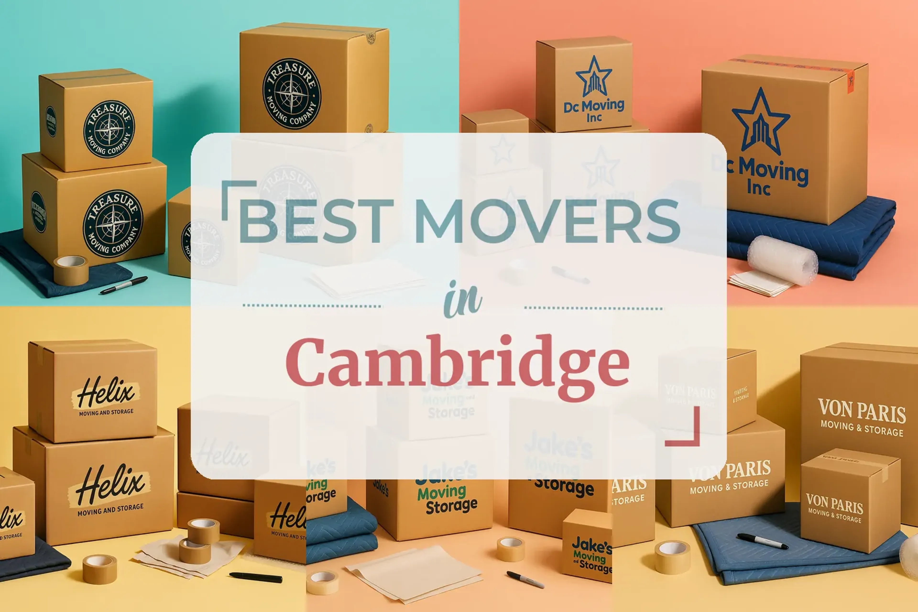 Side-by-side comparison of Cambridge moving companies