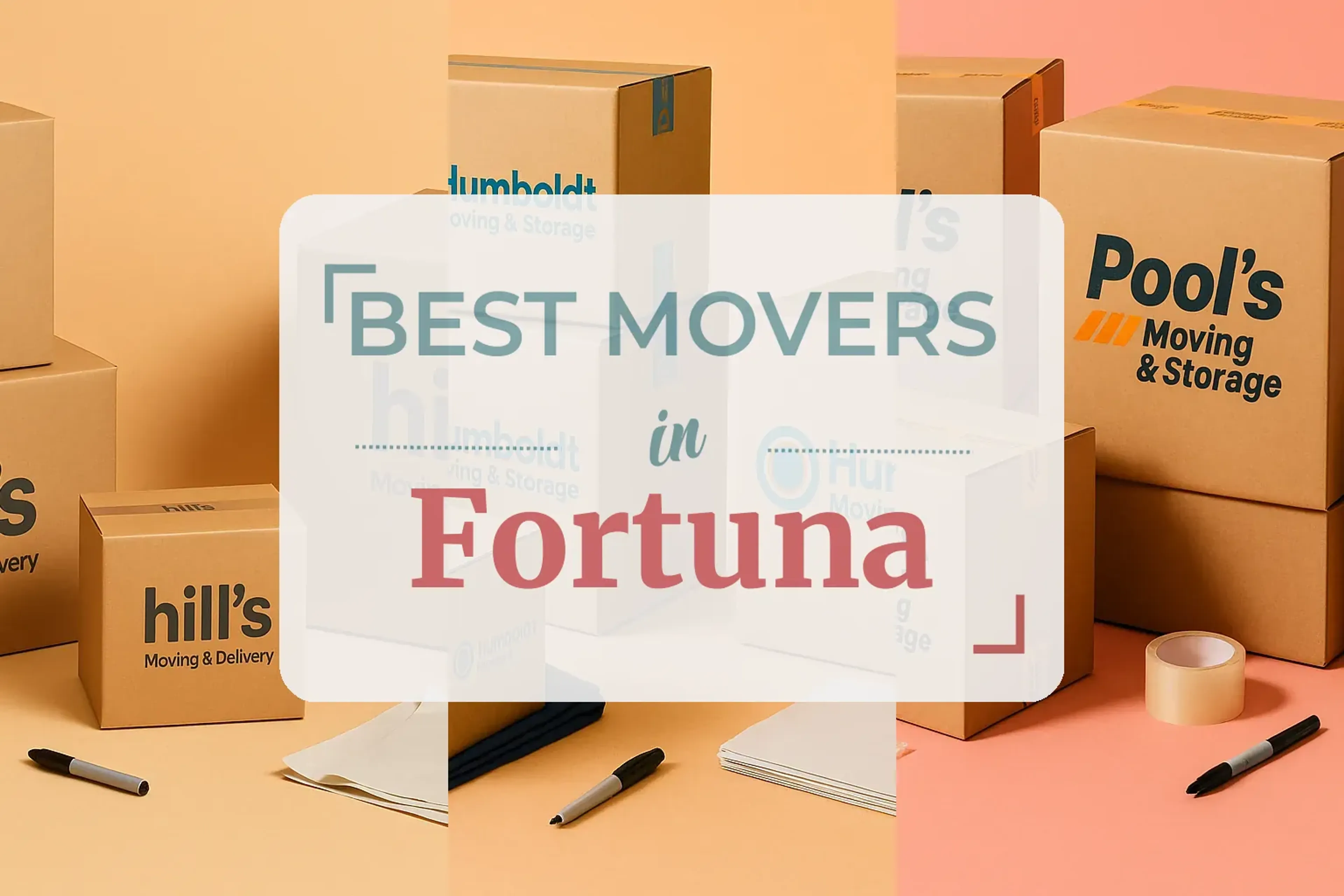 Side-by-side comparison of Fortuna moving companies