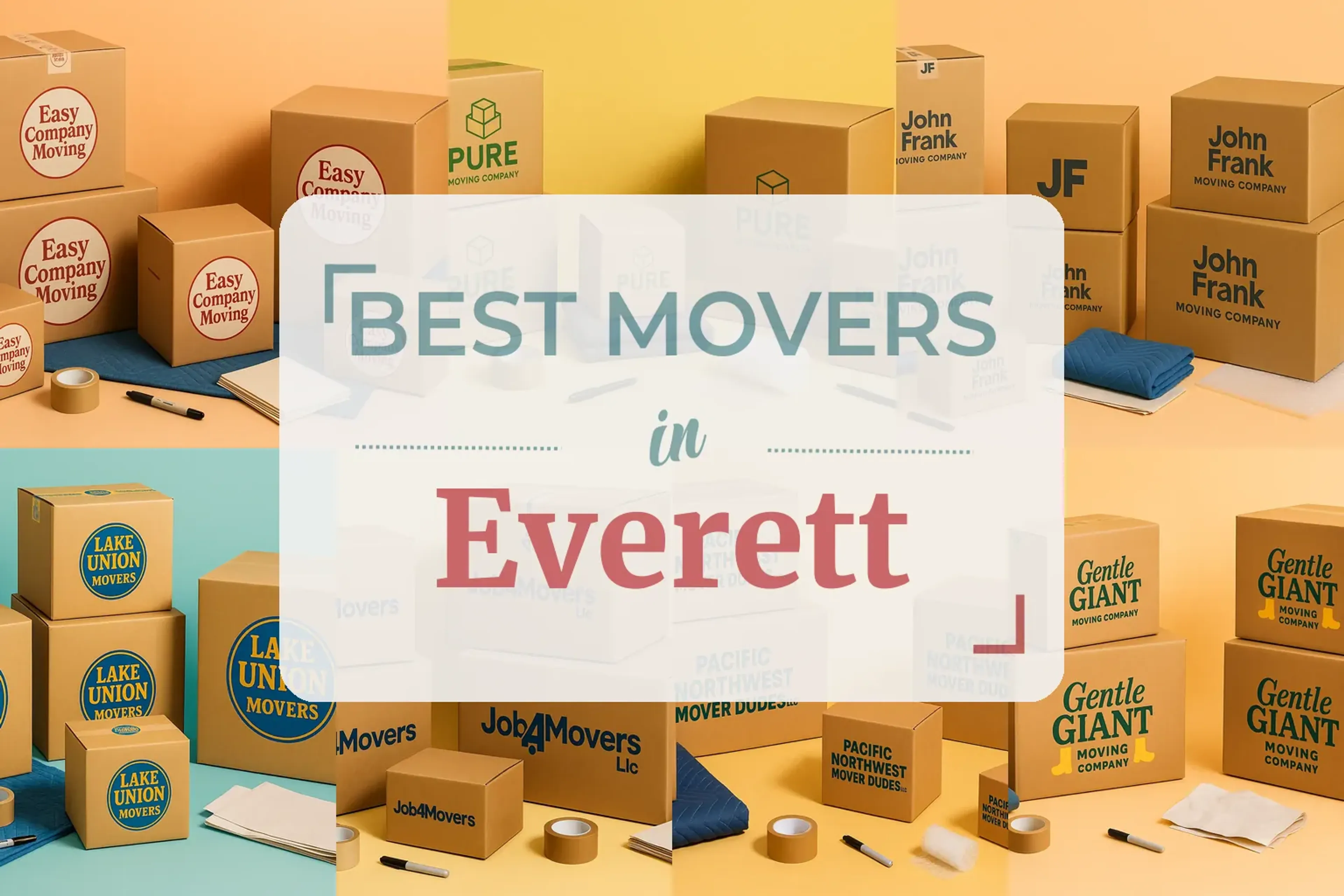 Side-by-side comparison of Everett moving companies