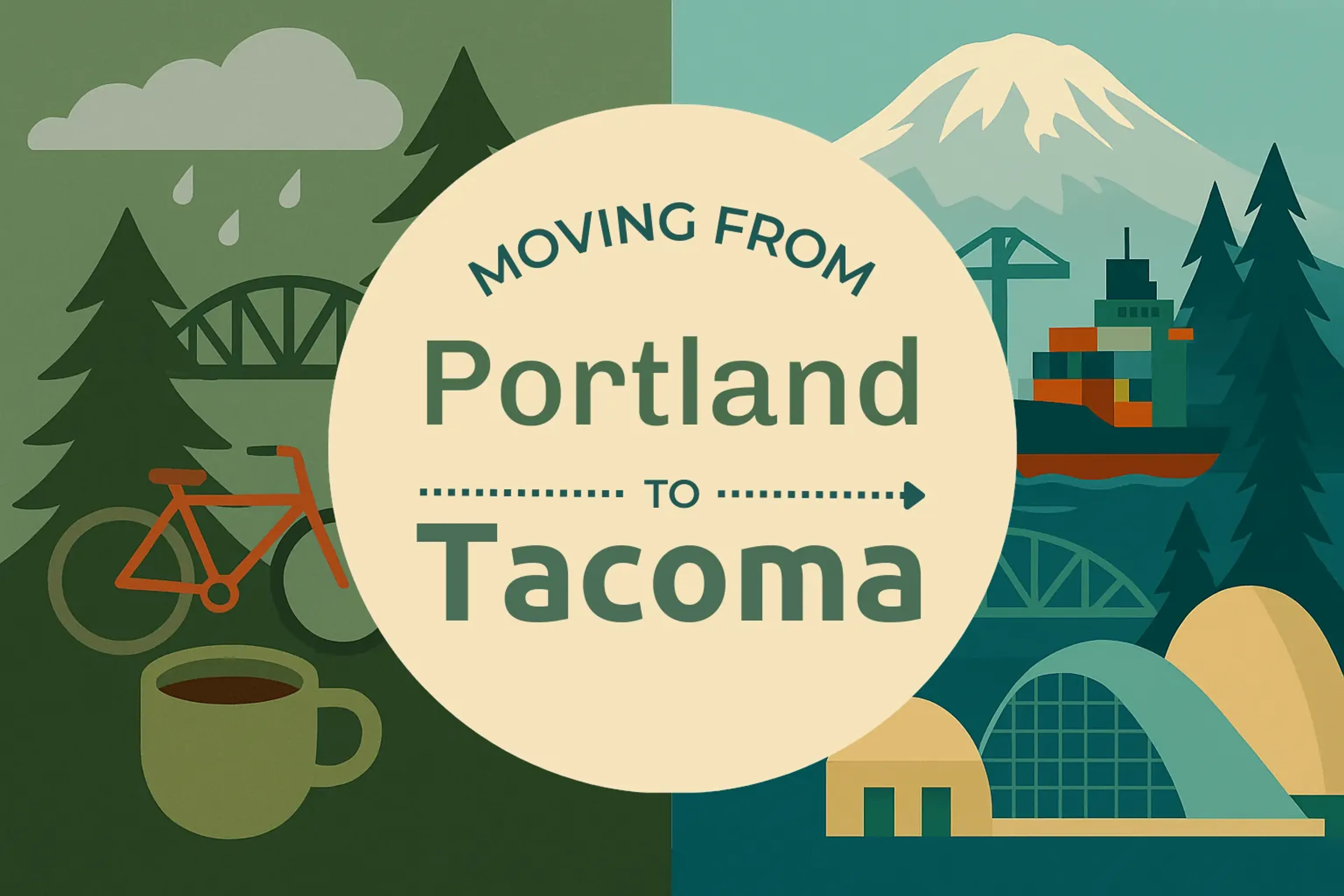 Side-by-side comparison of Portland to Tacoma moving companies