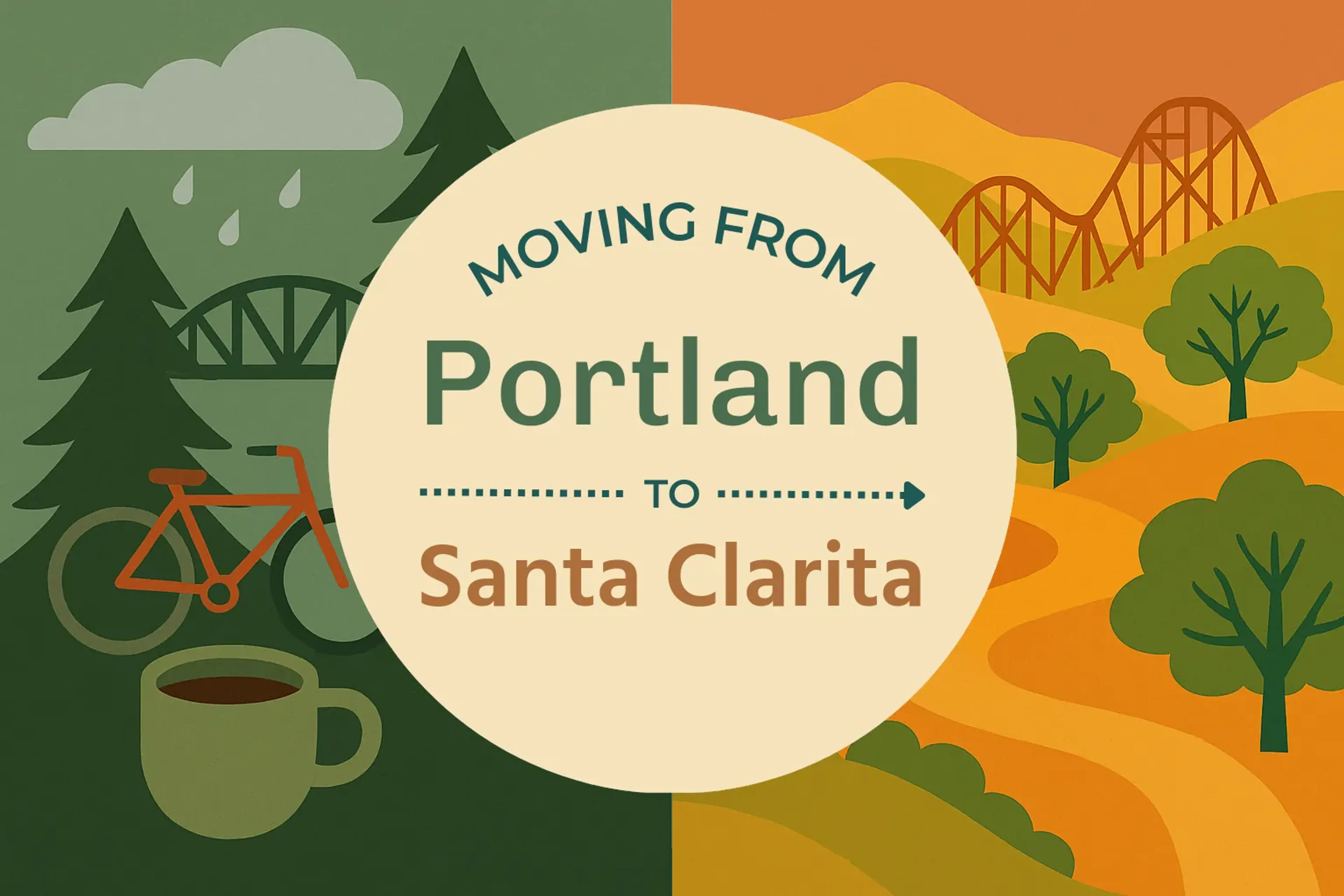 Side-by-side comparison of Portland to Santa Clarita moving companies