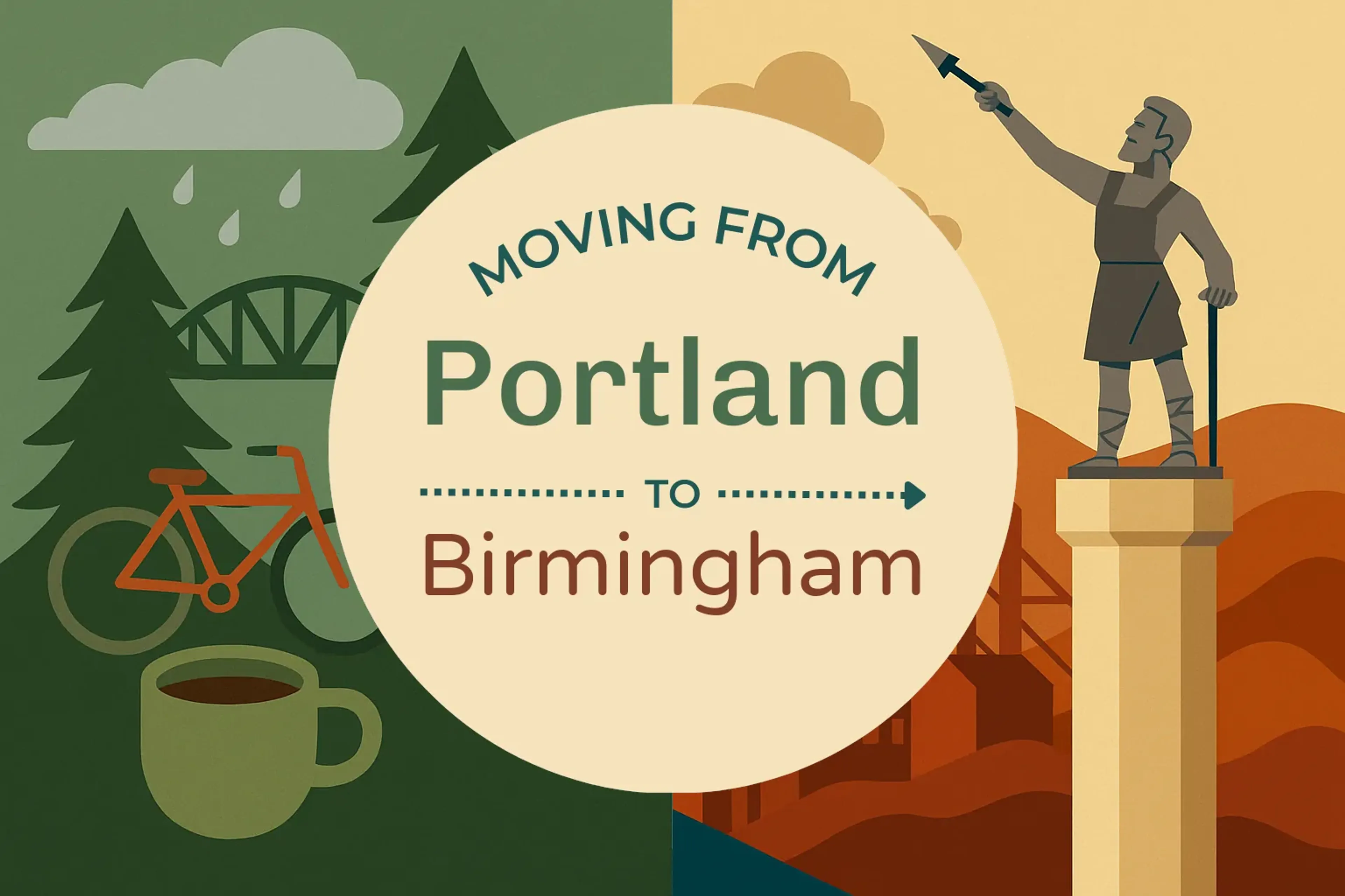 Side-by-side comparison of Portland to Birmingham moving companies