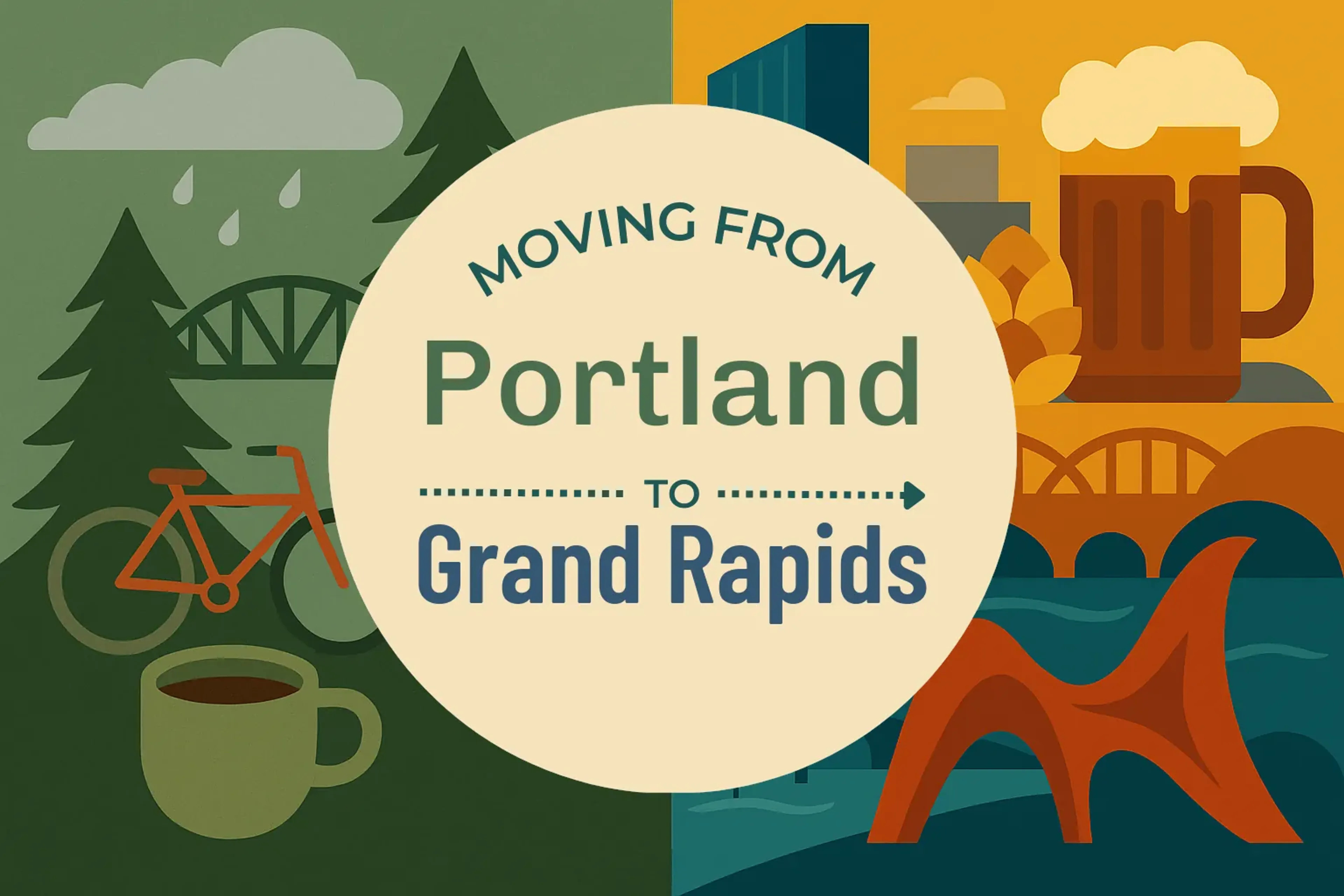 Side-by-side comparison of Portland to Grand Rapids moving companies