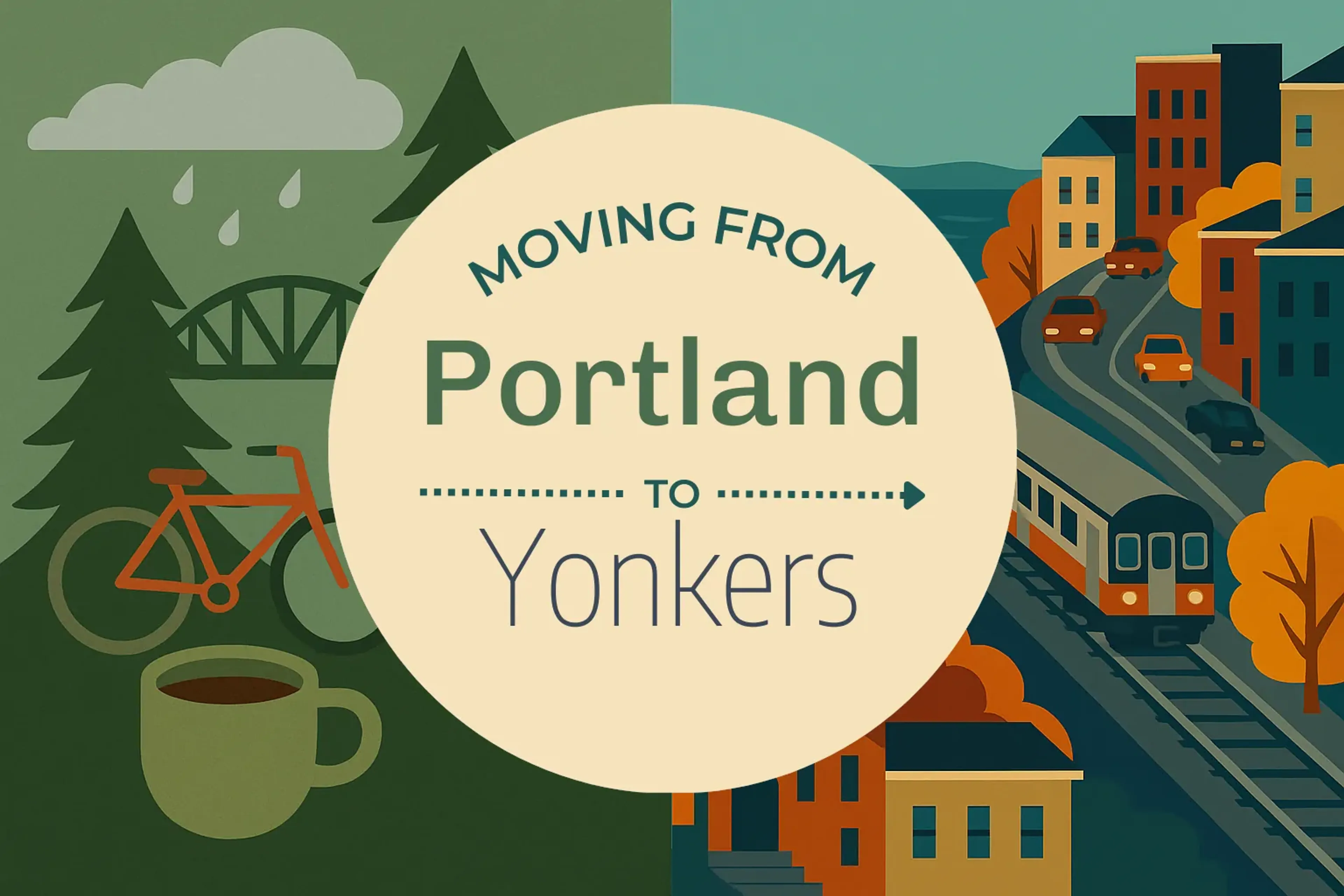 Side-by-side comparison of Portland to Yonkers moving companies