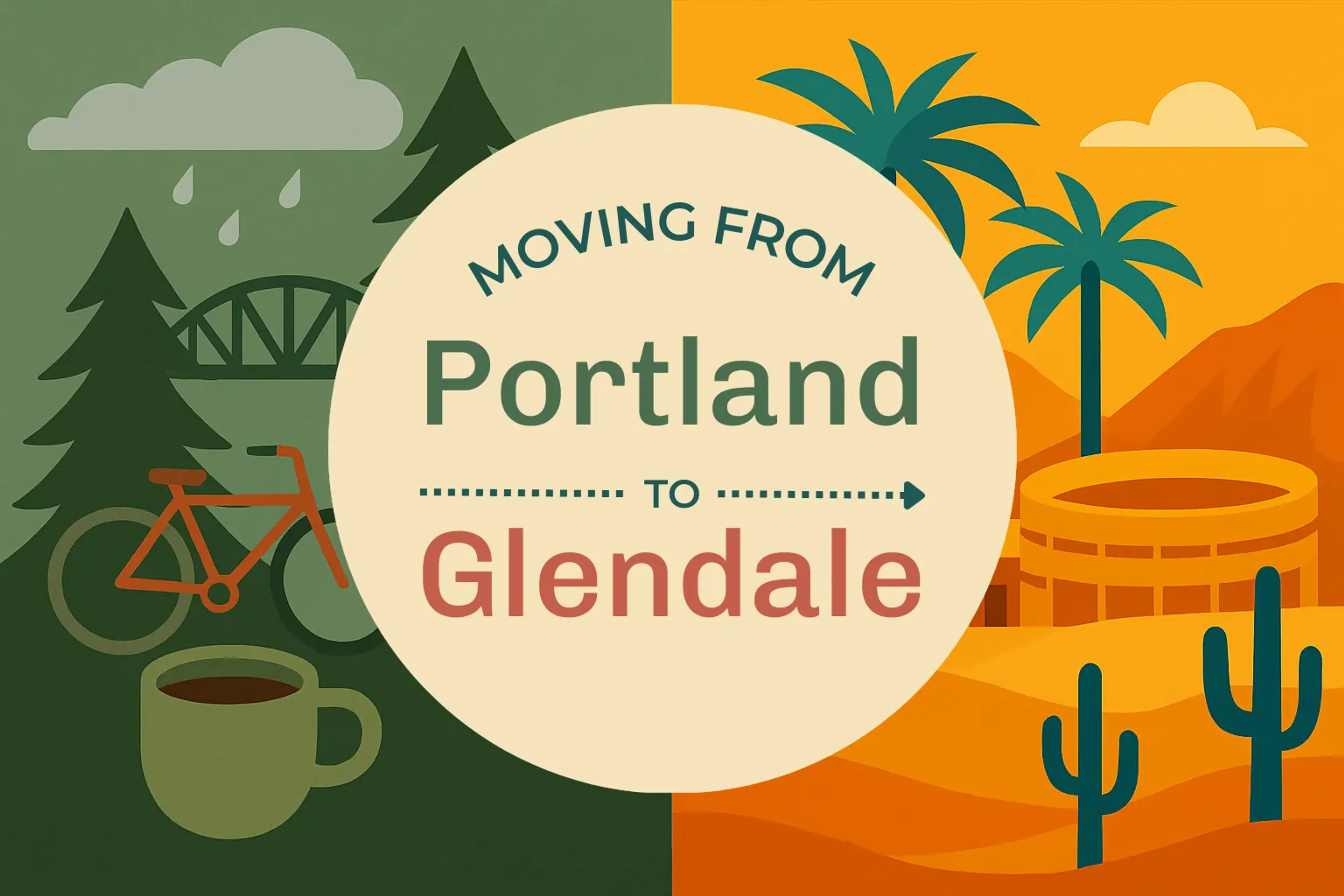 Side-by-side comparison of Portland to Glendale moving companies
