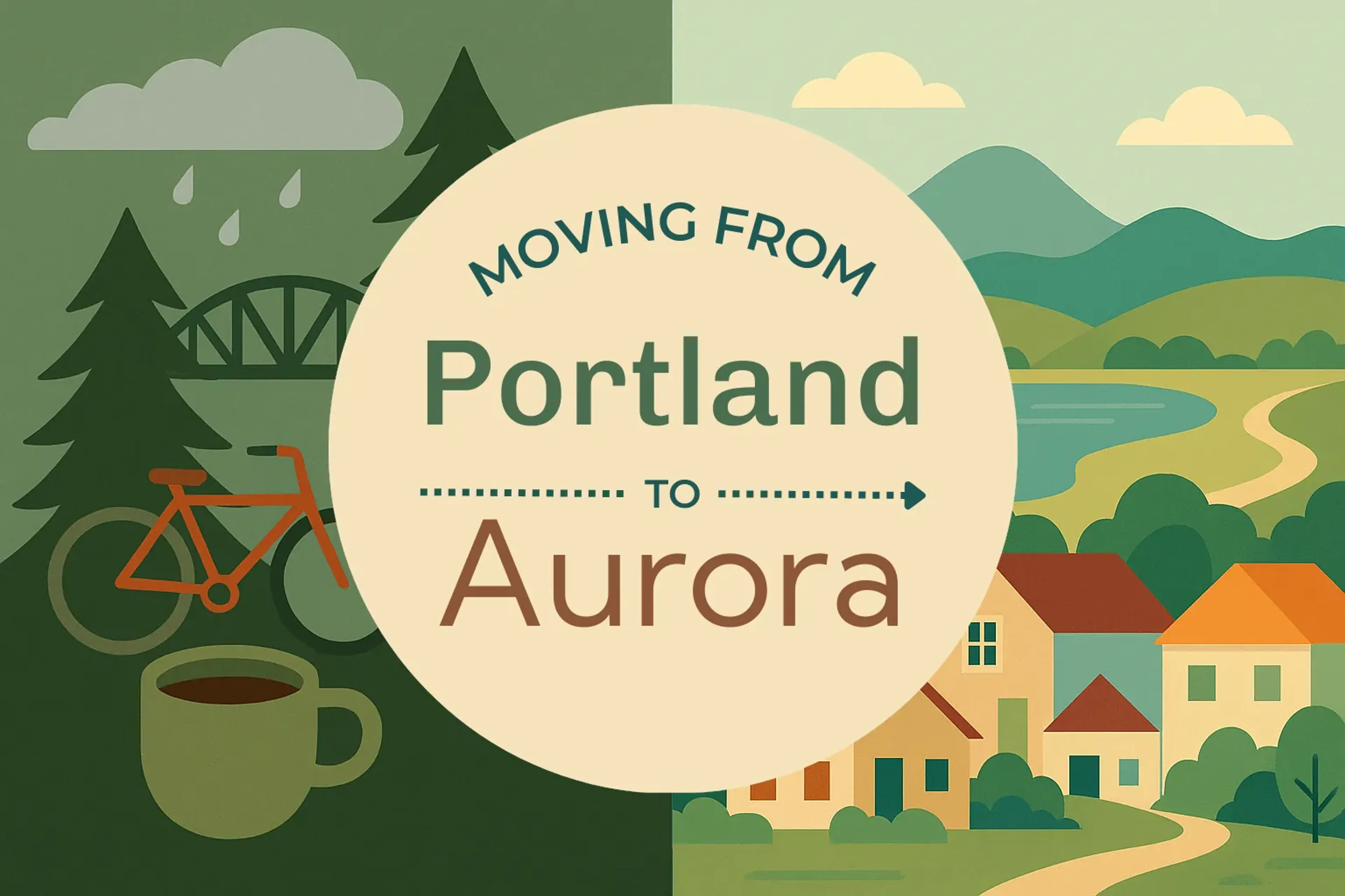 Side-by-side comparison of Portland to Aurora moving companies