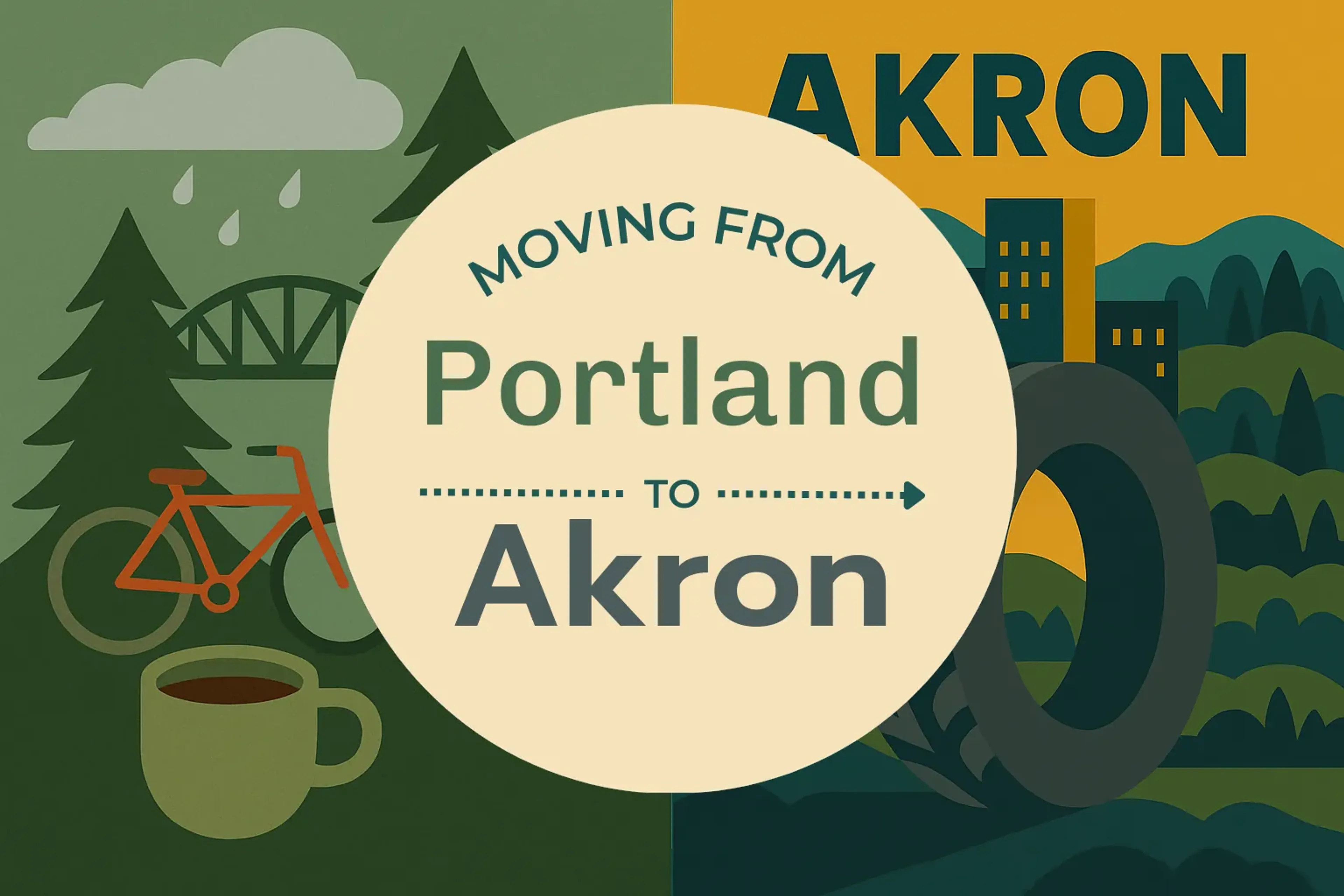 Side-by-side comparison of Portland to Akron moving companies
