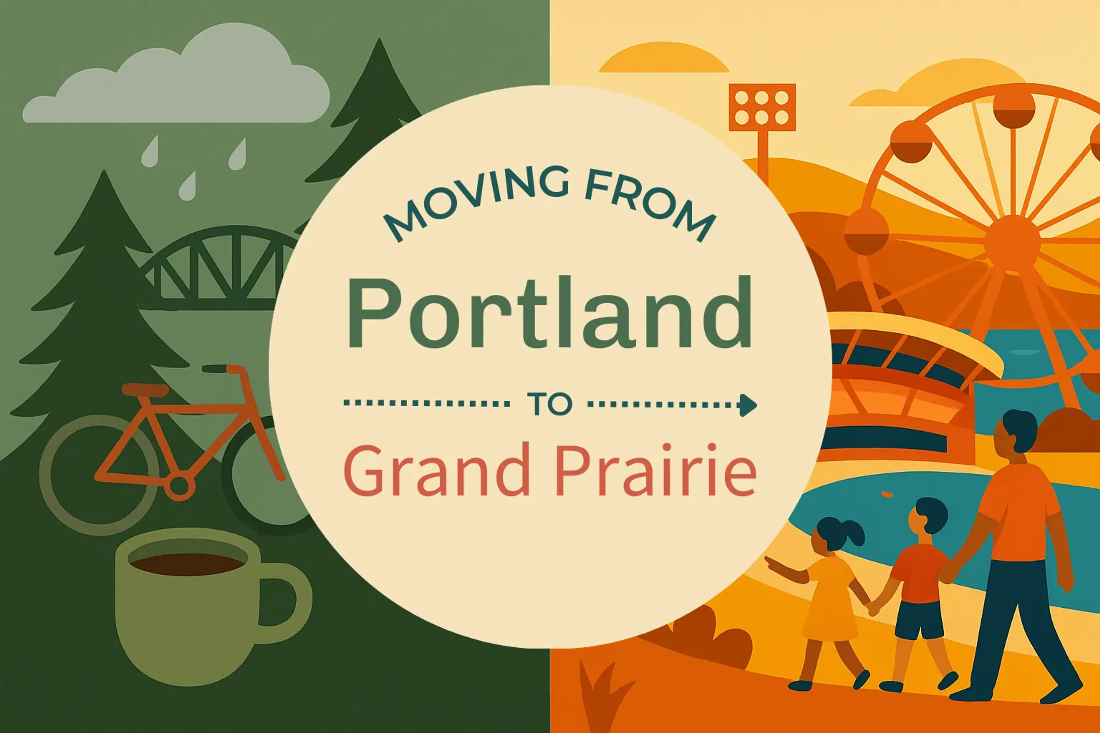 Side-by-side comparison of Portland to Grand Prairie moving companies