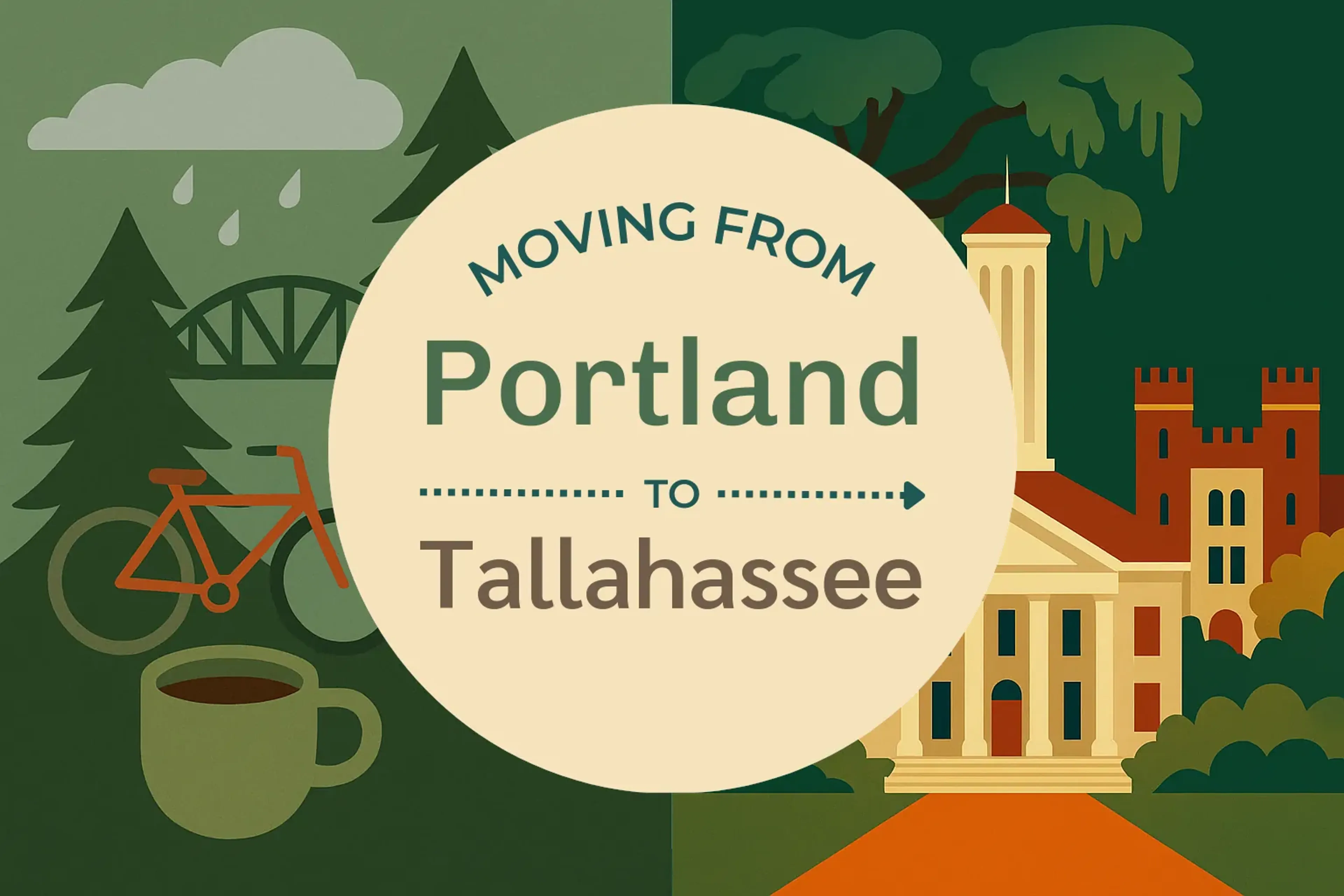 Side-by-side comparison of Portland to Tallahassee moving companies