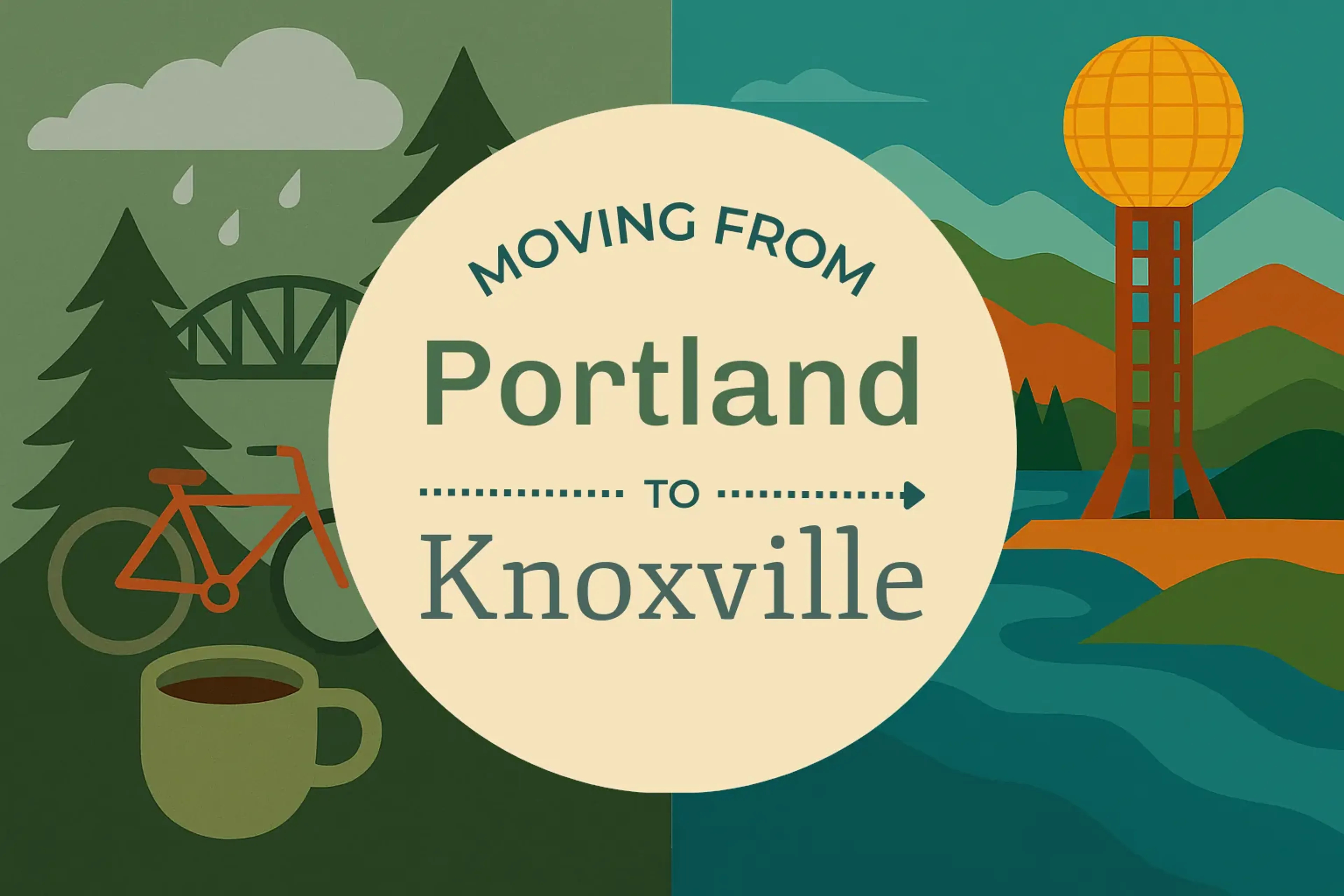 Side-by-side comparison of Portland to Knoxville moving companies