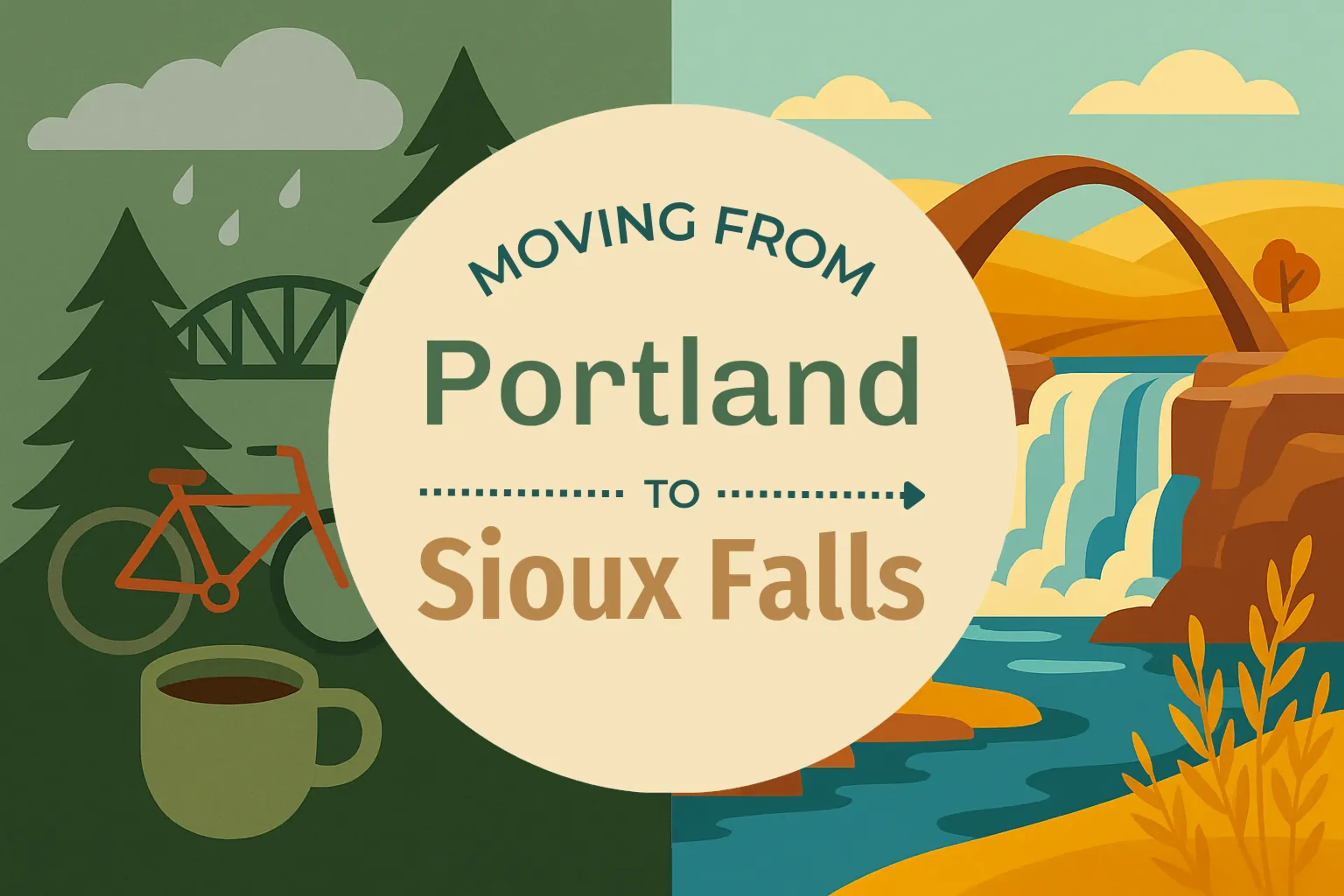 Side-by-side comparison of Portland to Sioux Falls moving companies