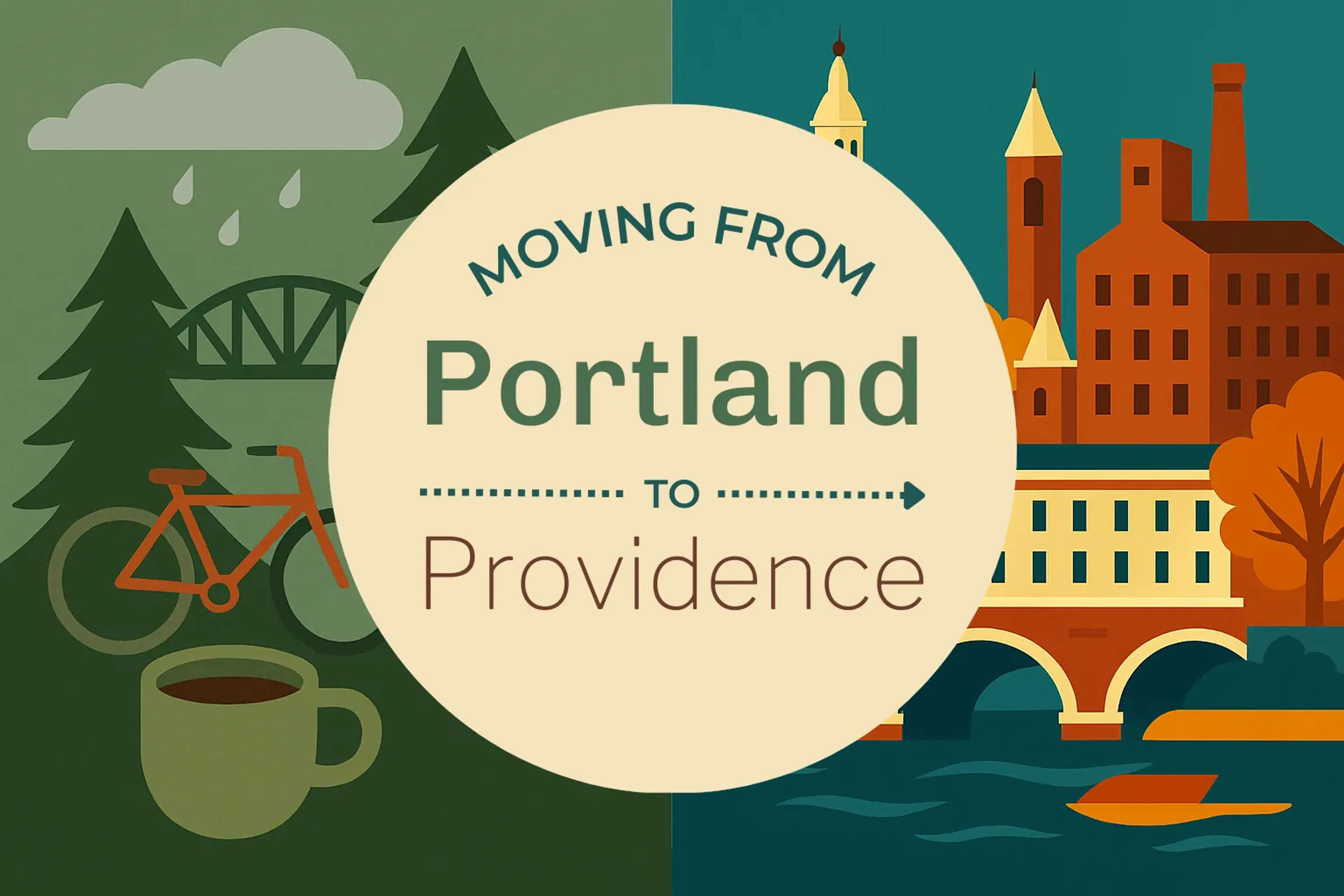 Side-by-side comparison of Portland to Providence moving companies