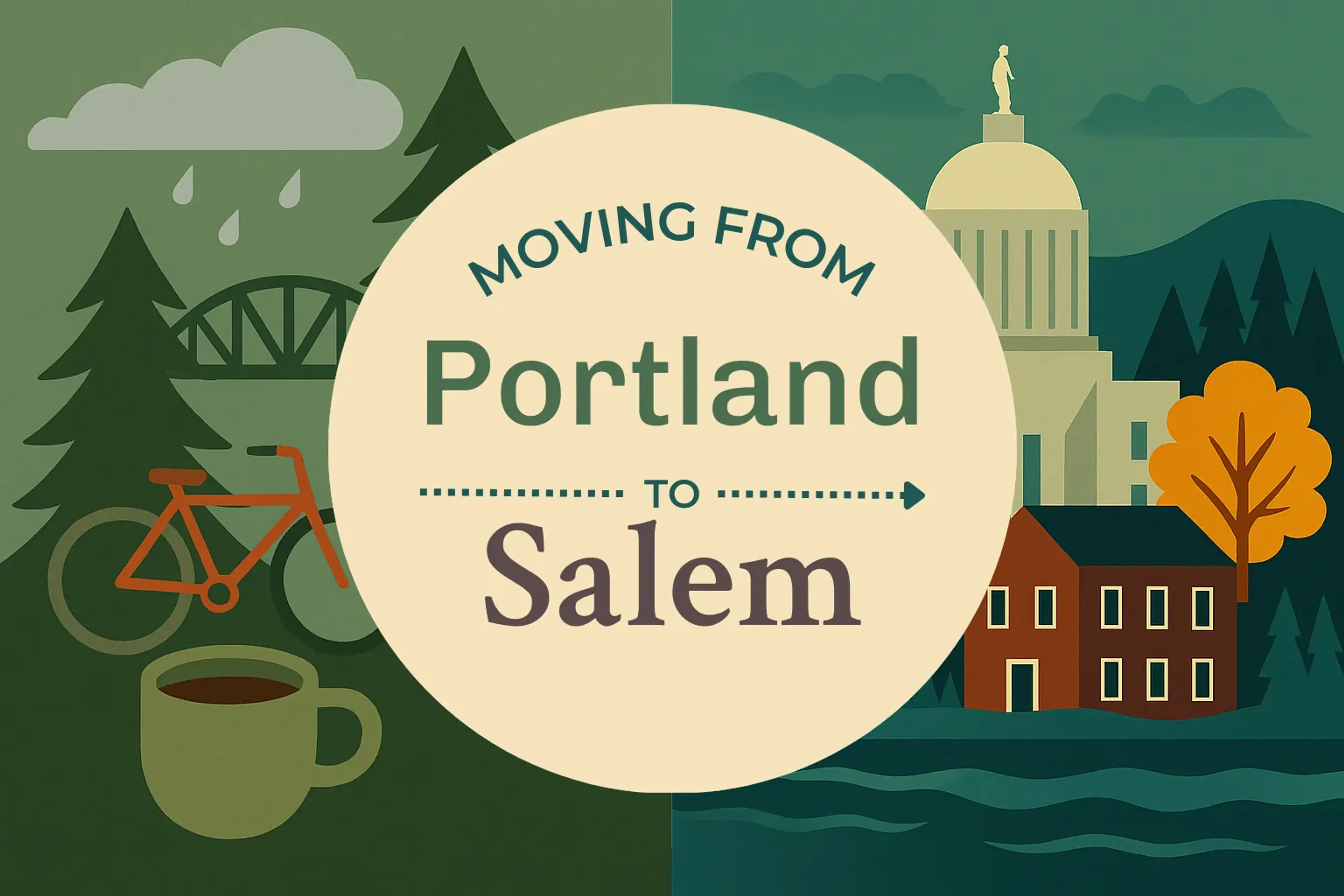 Side-by-side comparison of Portland to Salem moving companies