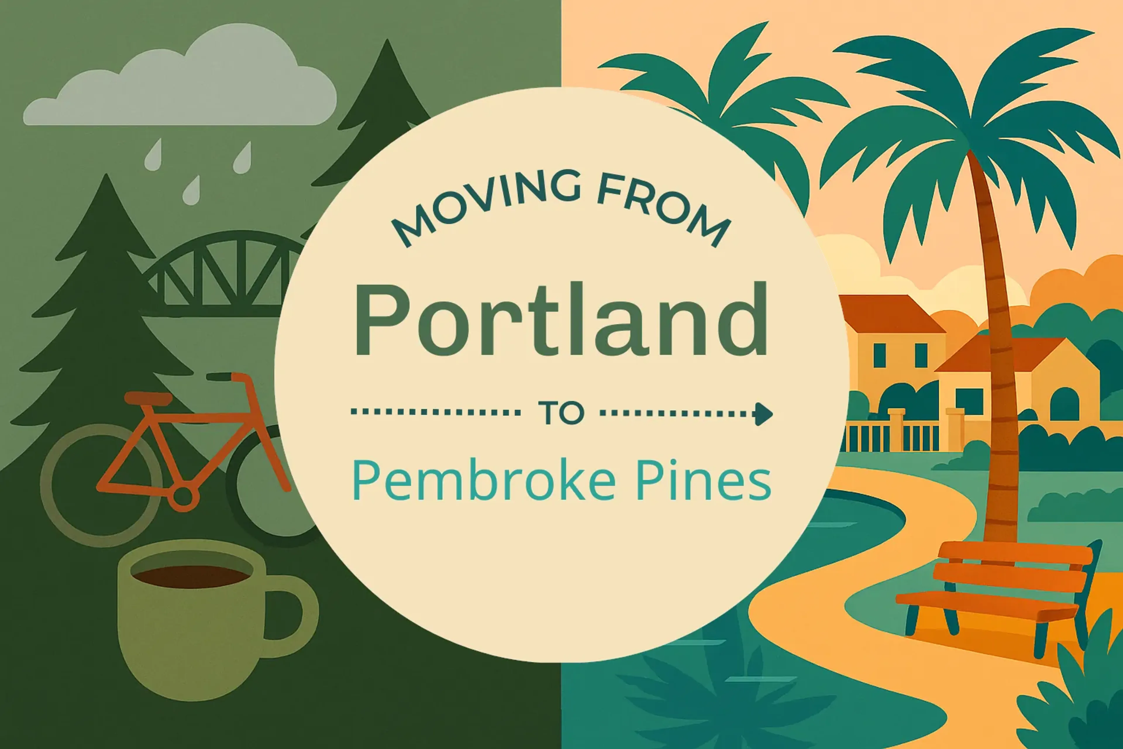 Side-by-side comparison of Portland to Pembroke Pines moving companies
