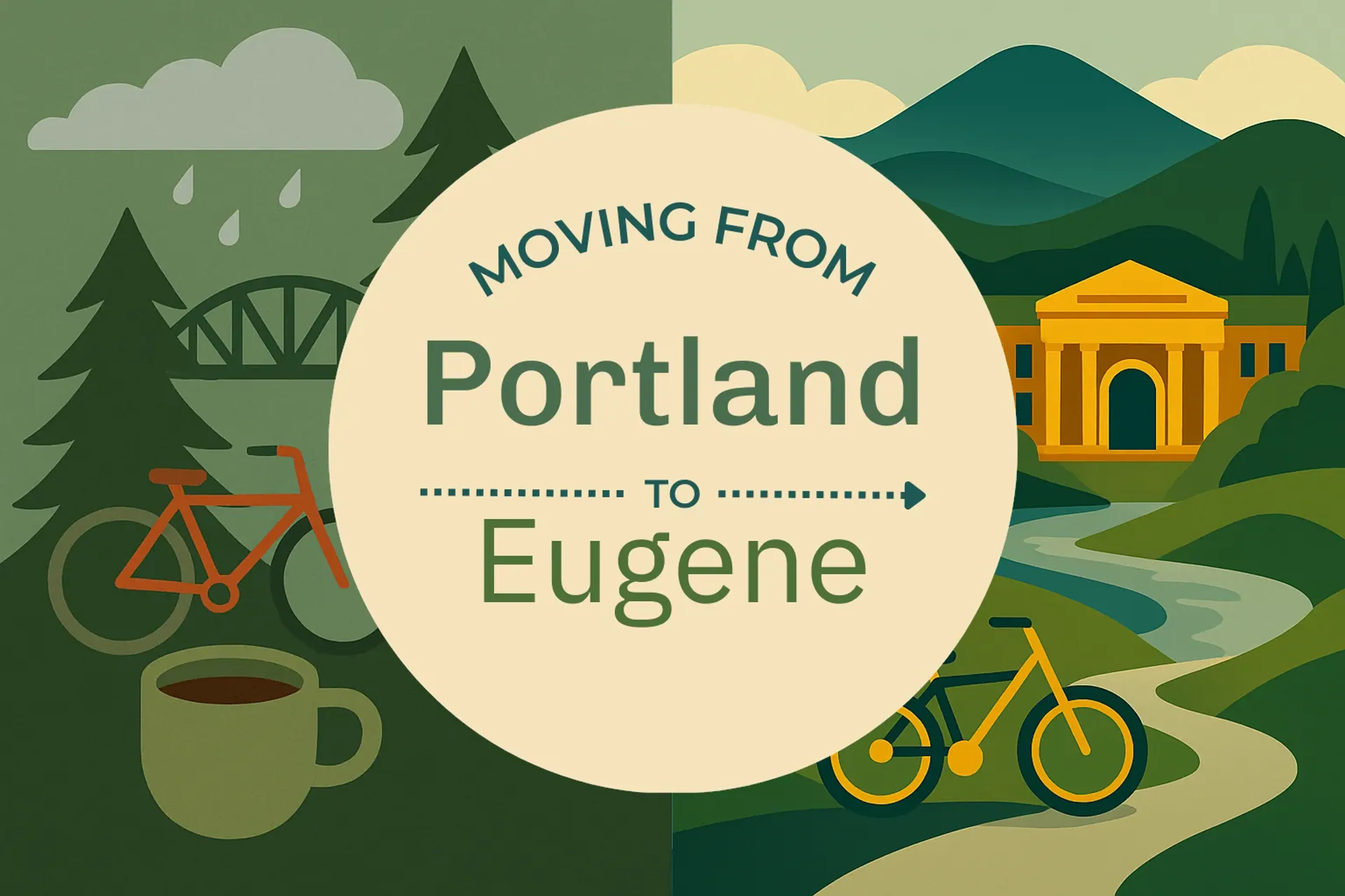 Side-by-side comparison of Portland to Eugene moving companies