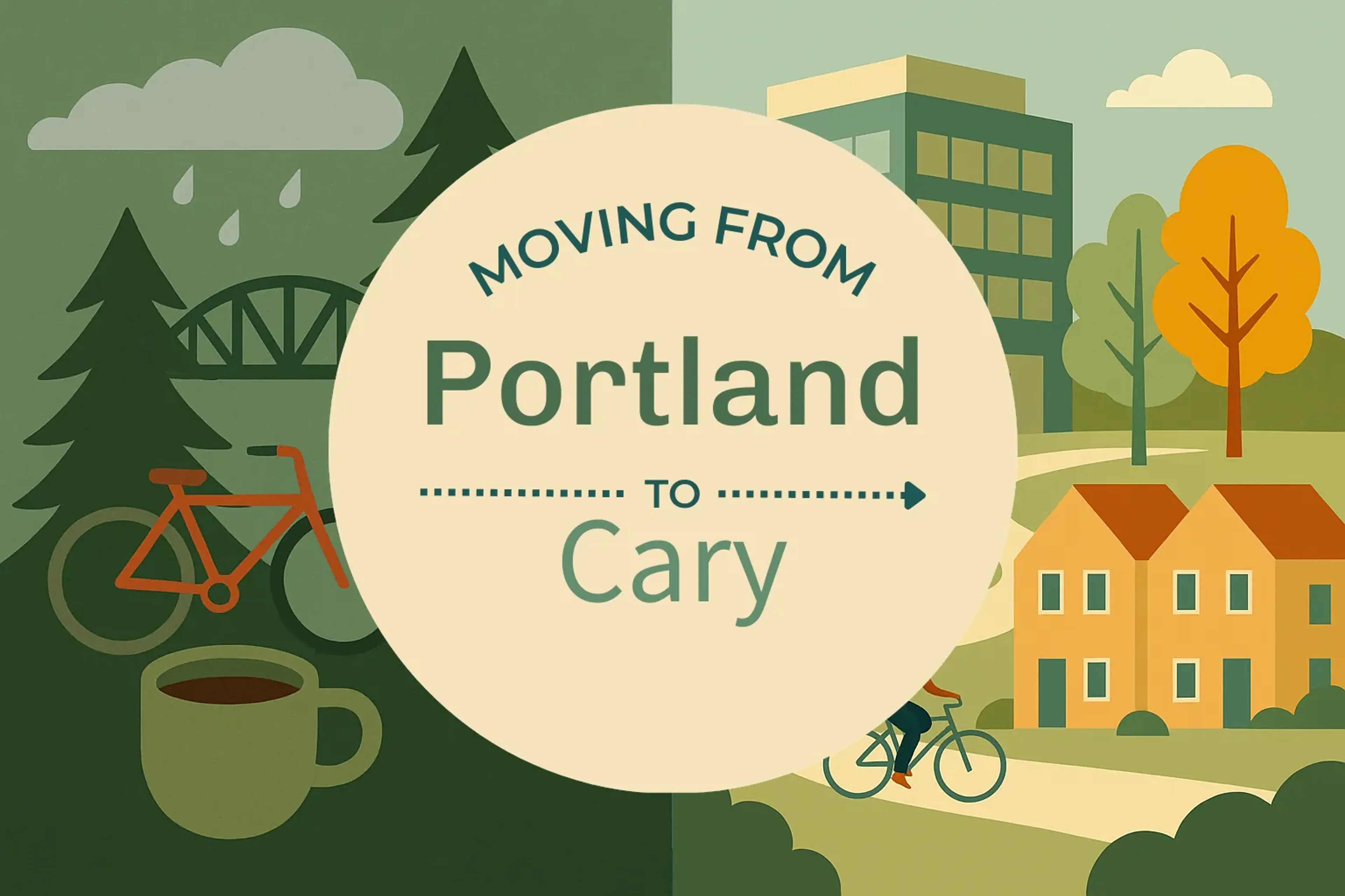 Side-by-side comparison of Portland to Cary moving companies