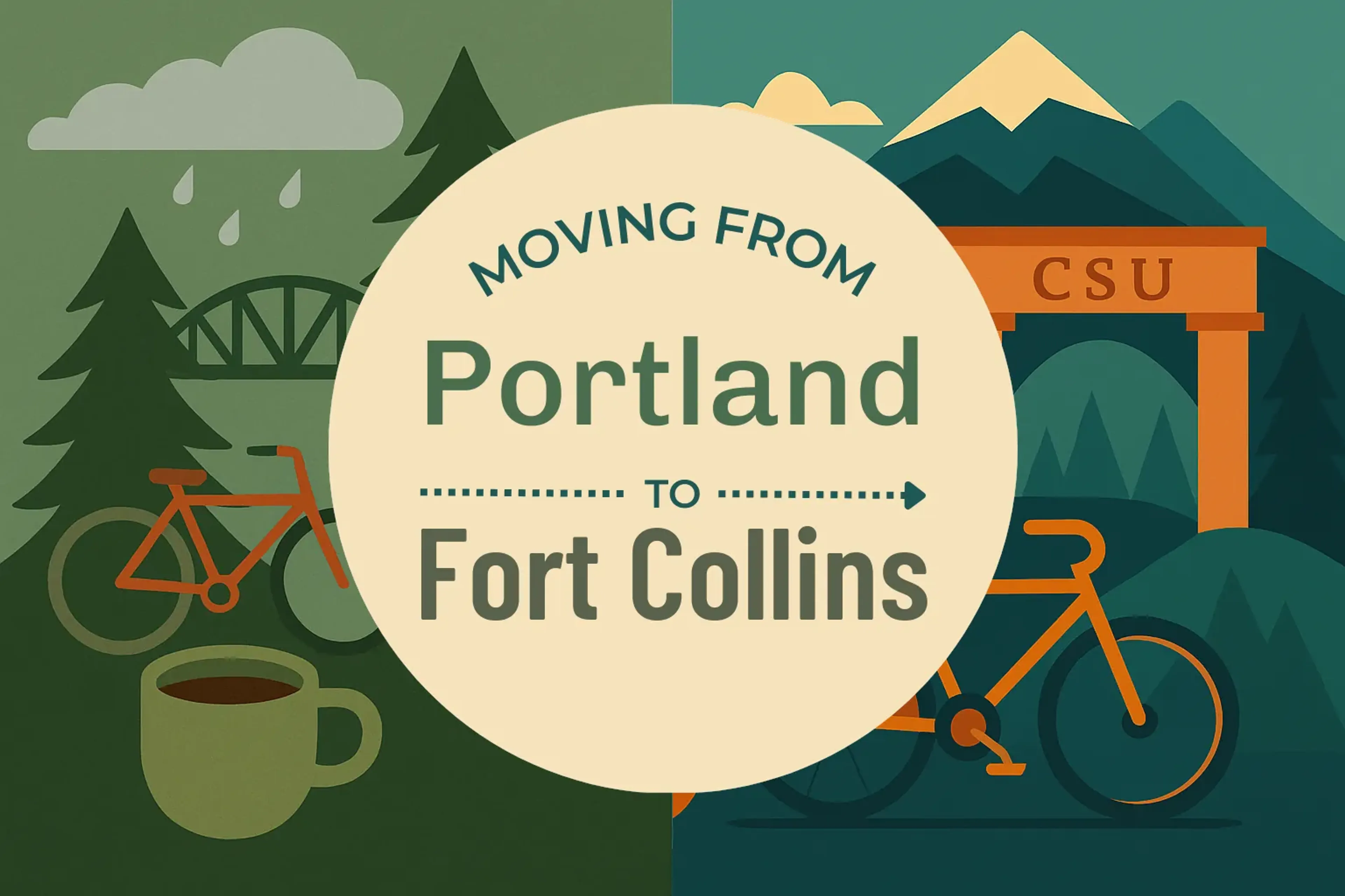 Side-by-side comparison of Portland to Fort Collins moving companies