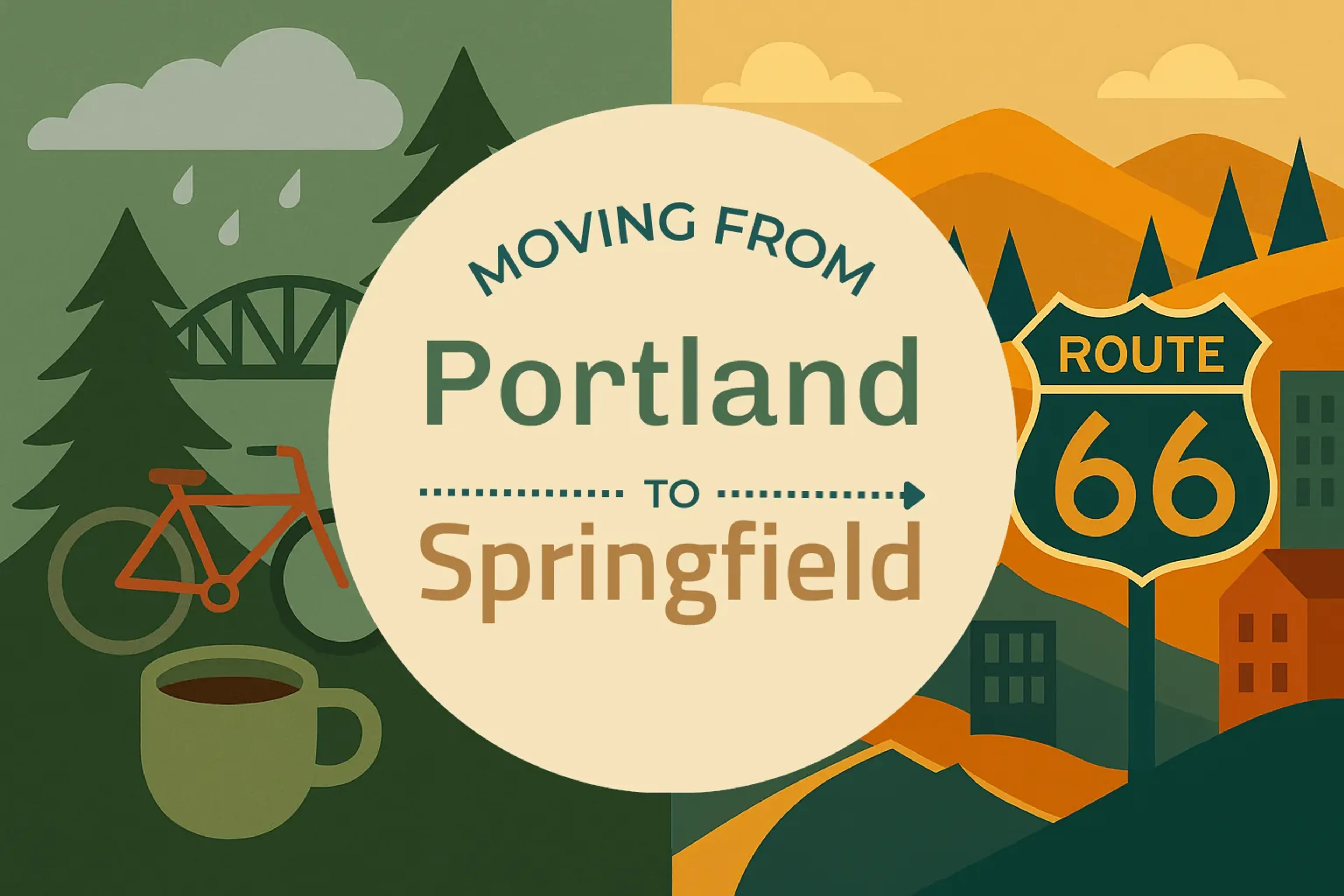 Side-by-side comparison of Portland to Springfield moving companies