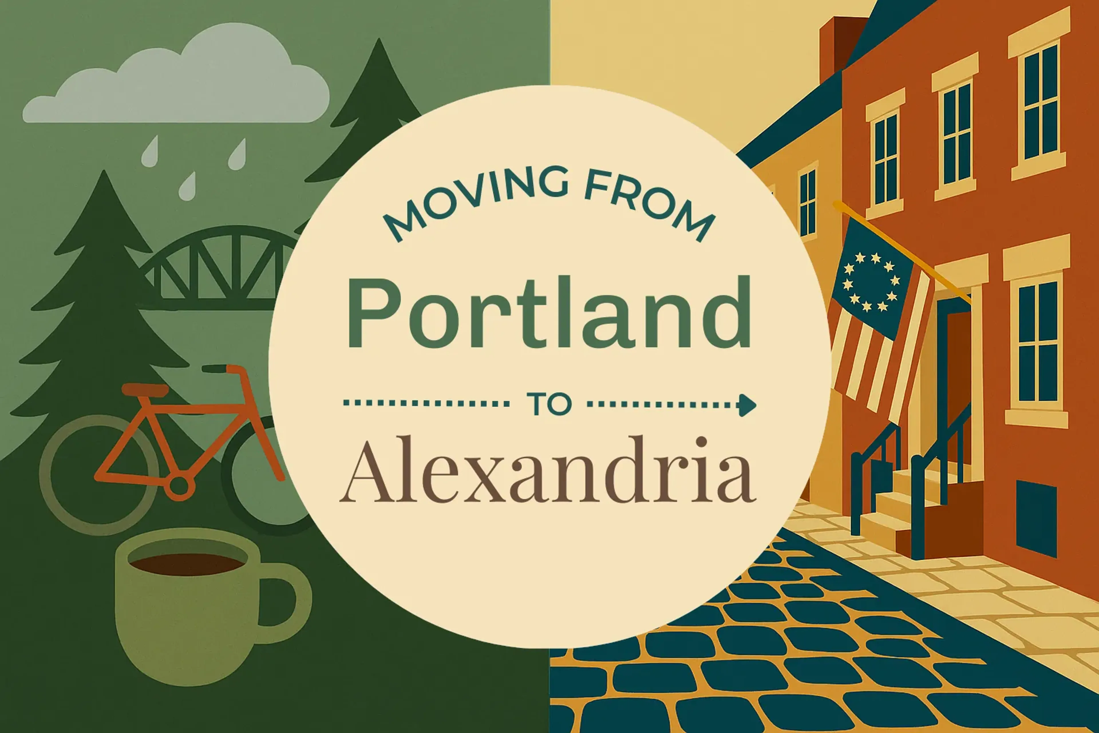 Side-by-side comparison of Portland to Alexandria moving companies