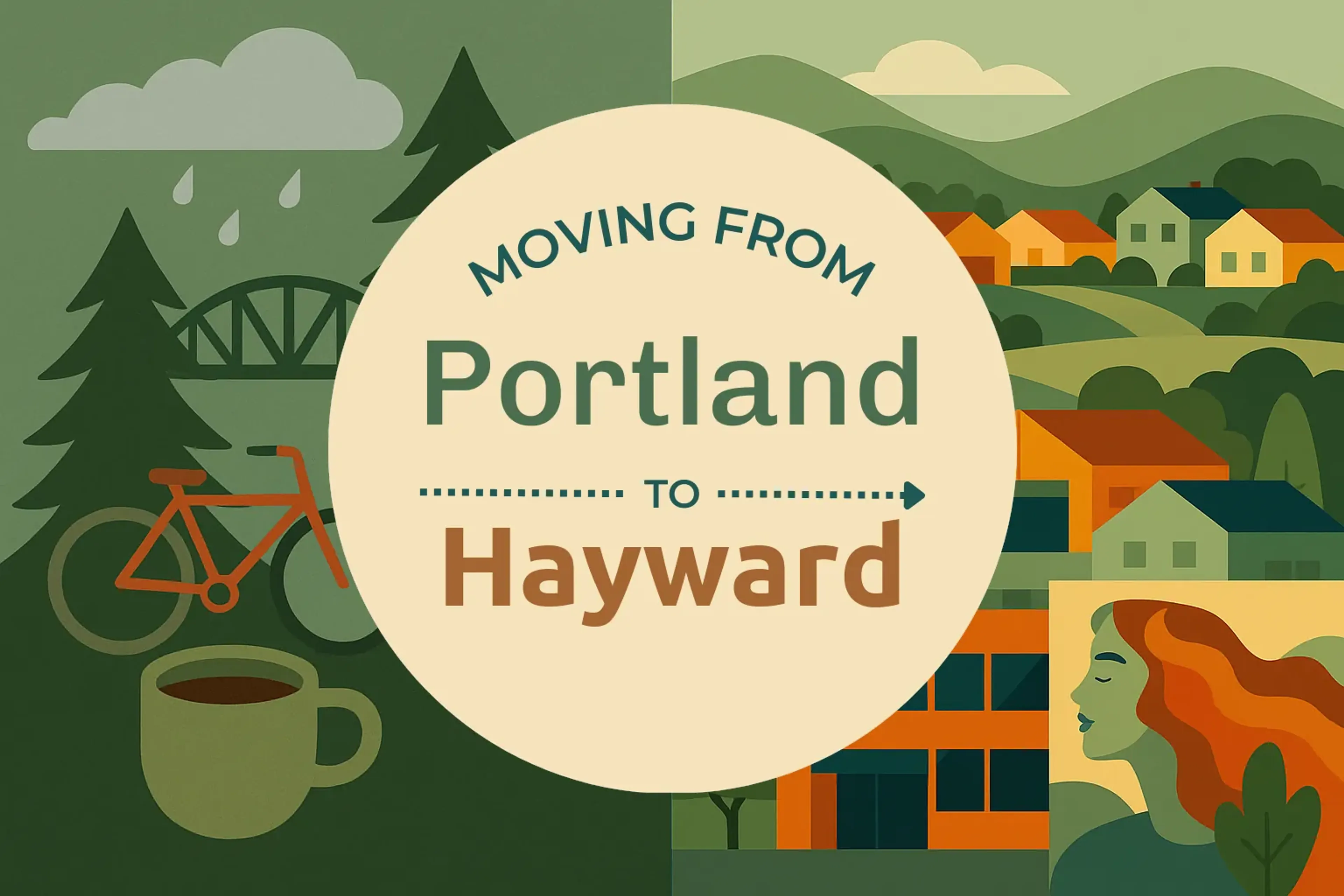 Side-by-side comparison of Portland to Hayward moving companies