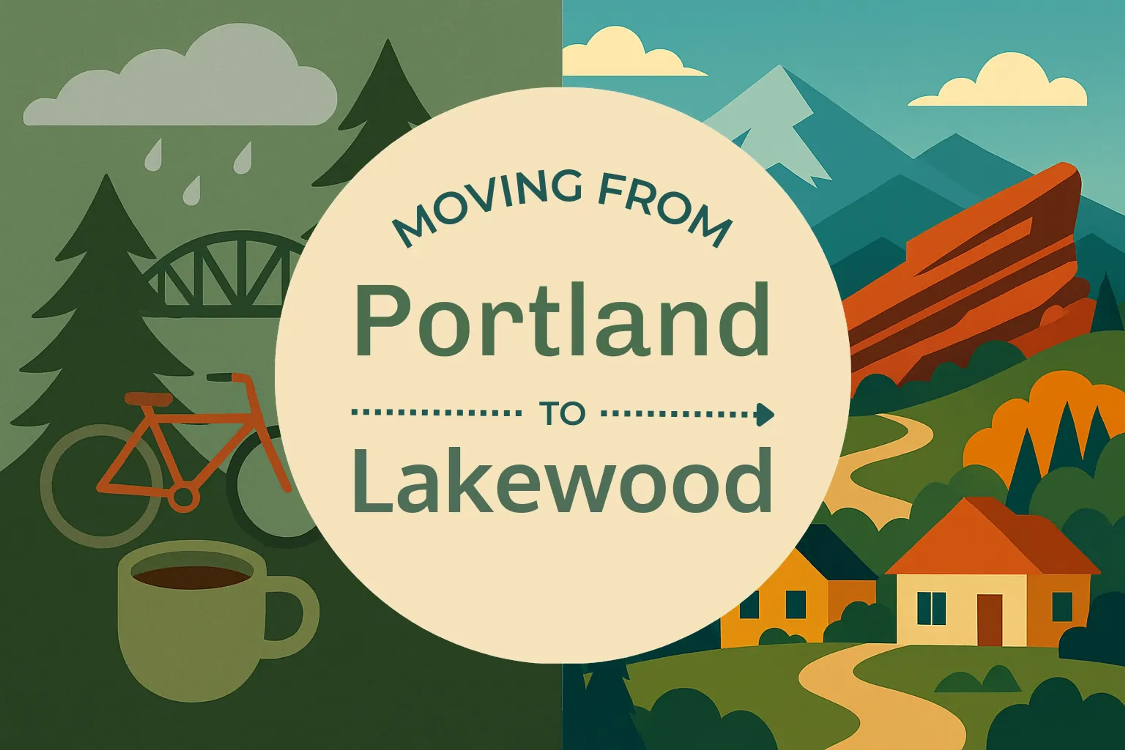 Side-by-side comparison of Portland to Lakewood moving companies