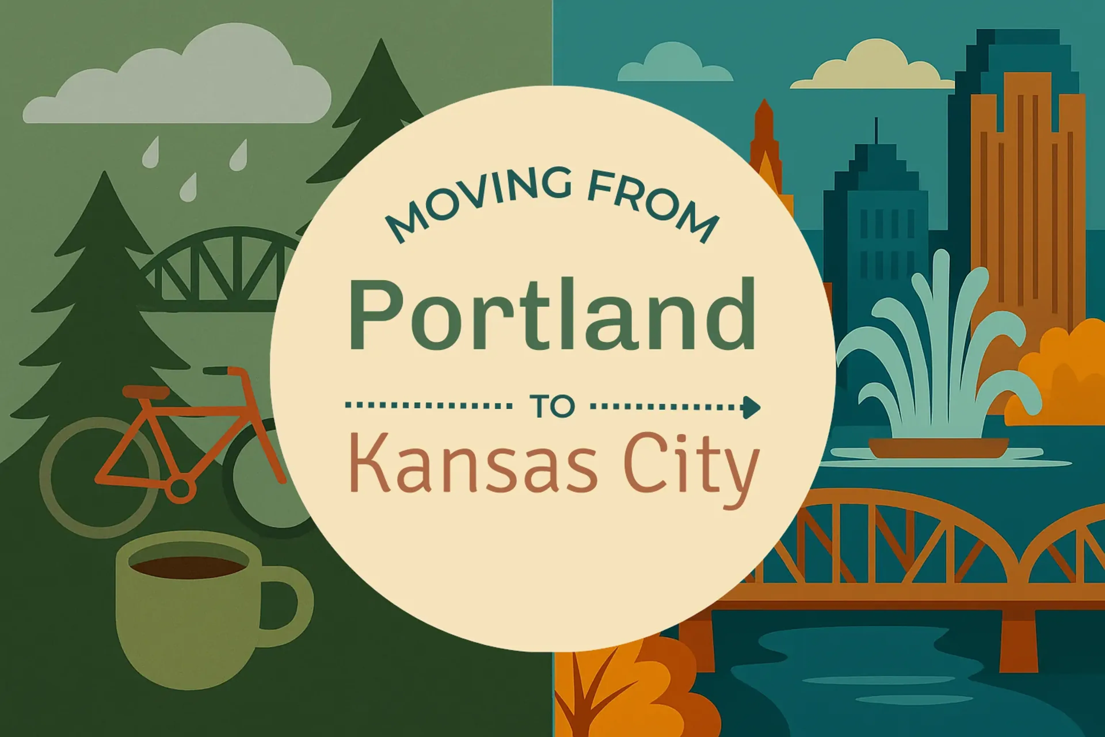 Side-by-side comparison of Portland to Kansas City moving companies