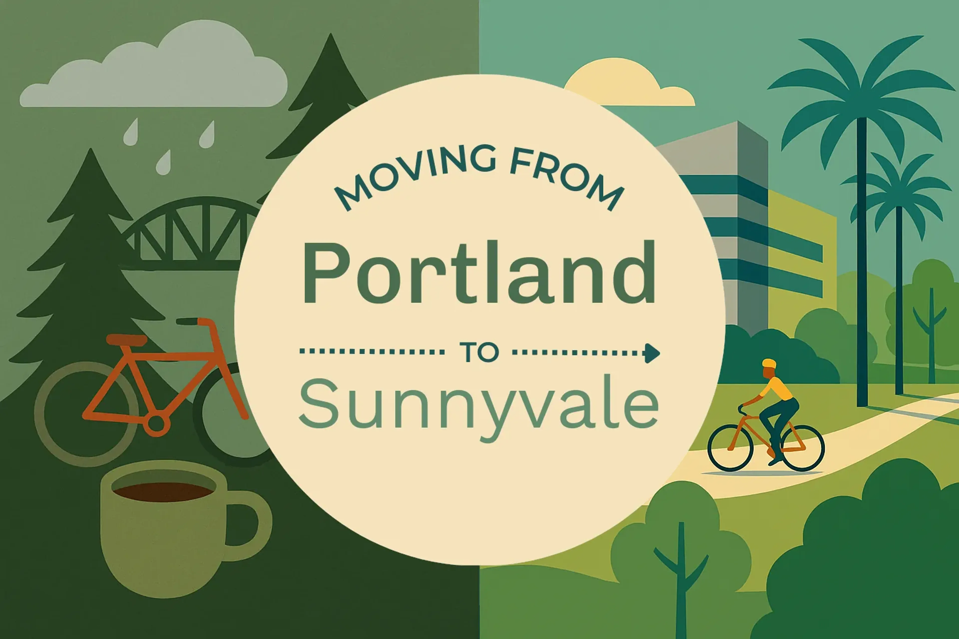Side-by-side comparison of Portland to Sunnyvale moving companies