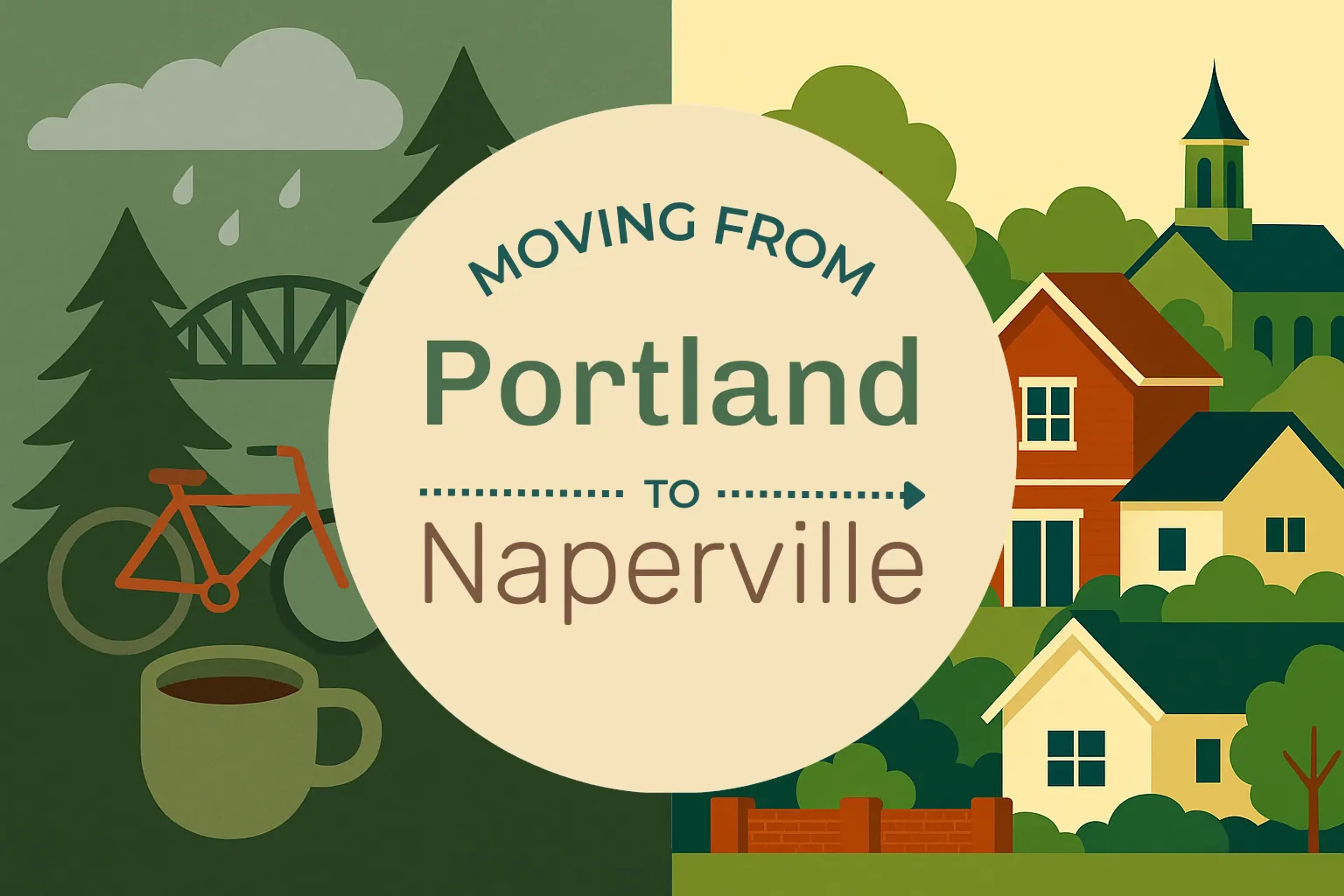 Side-by-side comparison of Portland to Naperville moving companies