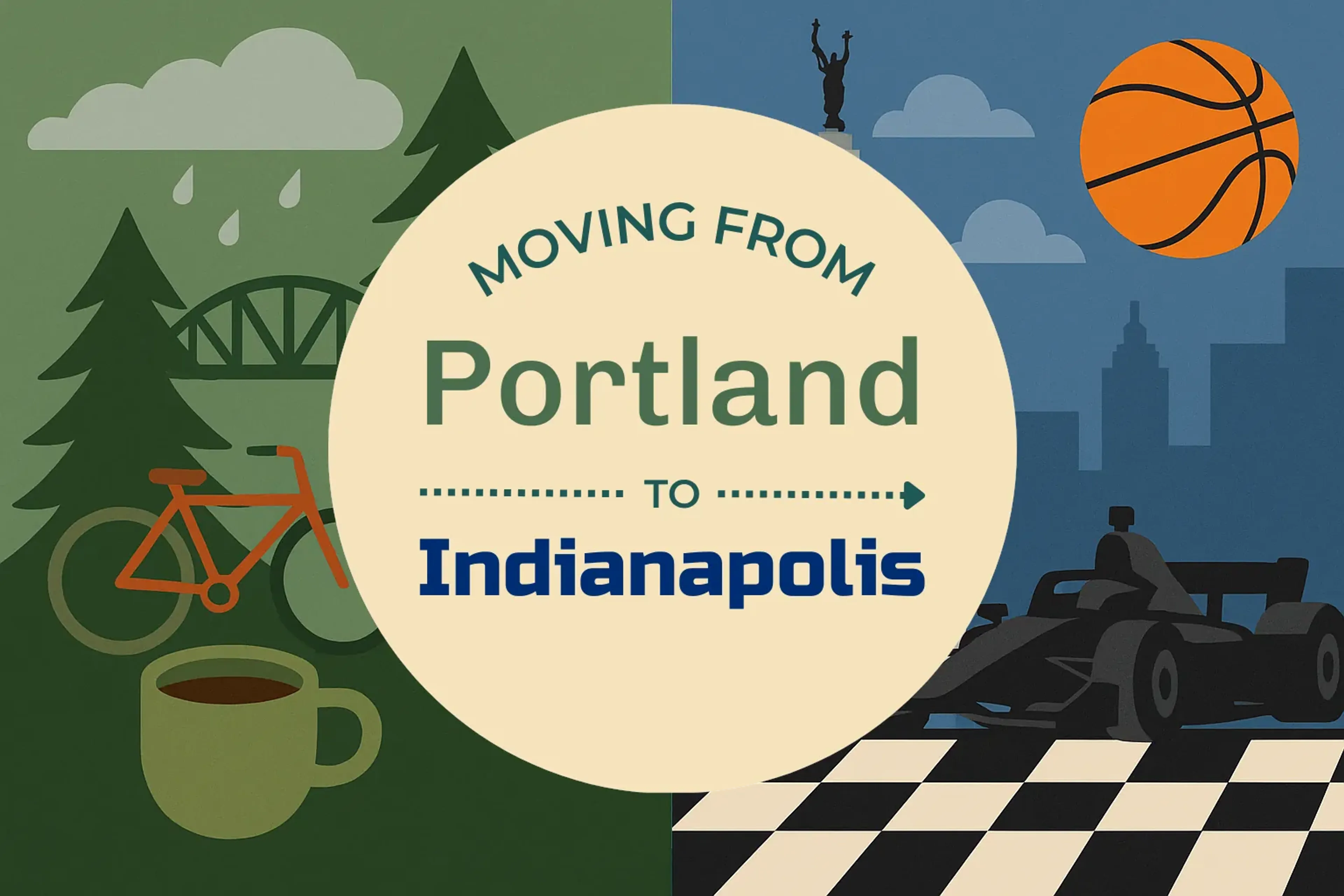 Side-by-side comparison of Portland to Indianapolis moving companies