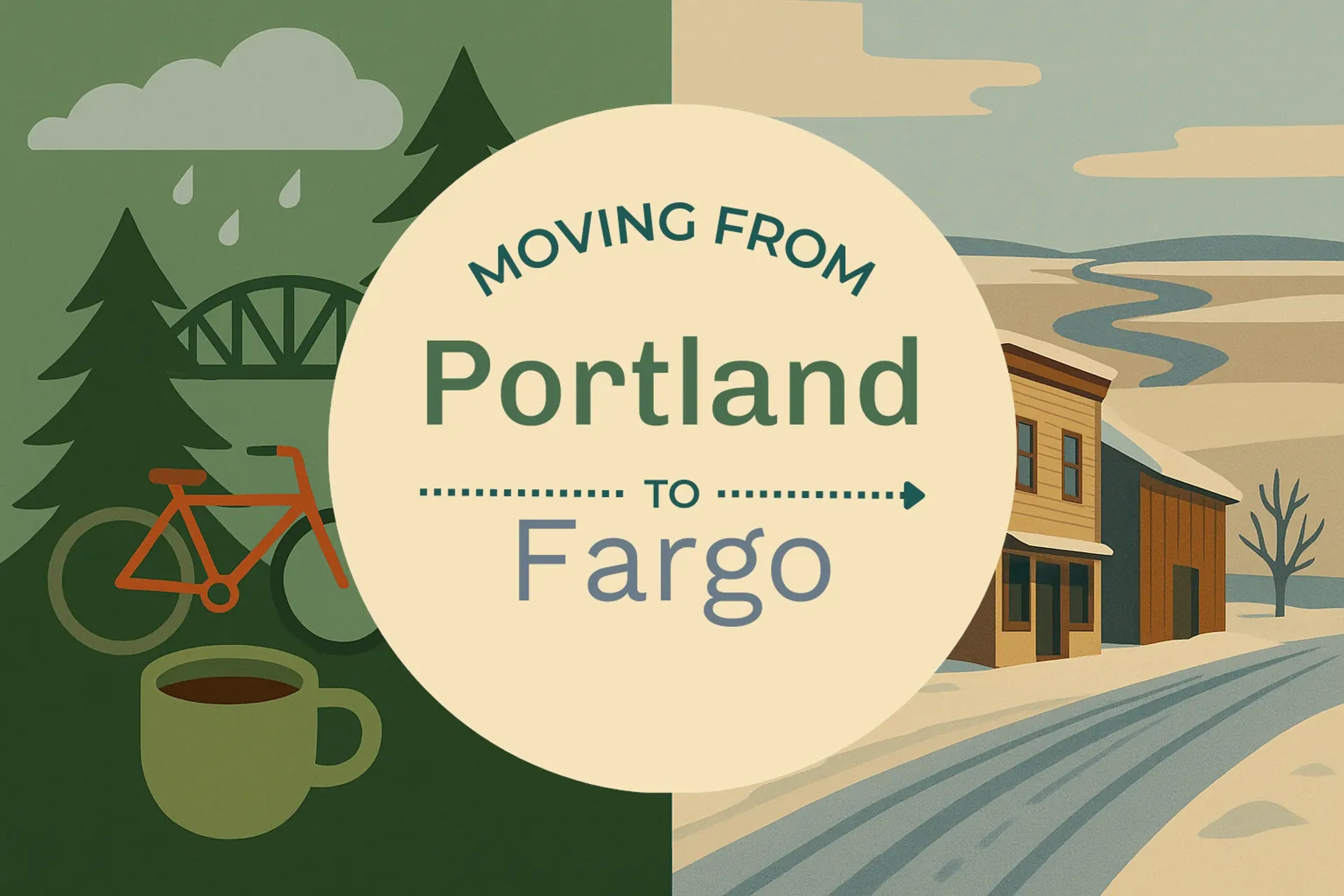 Side-by-side comparison of Portland to Fargo moving companies