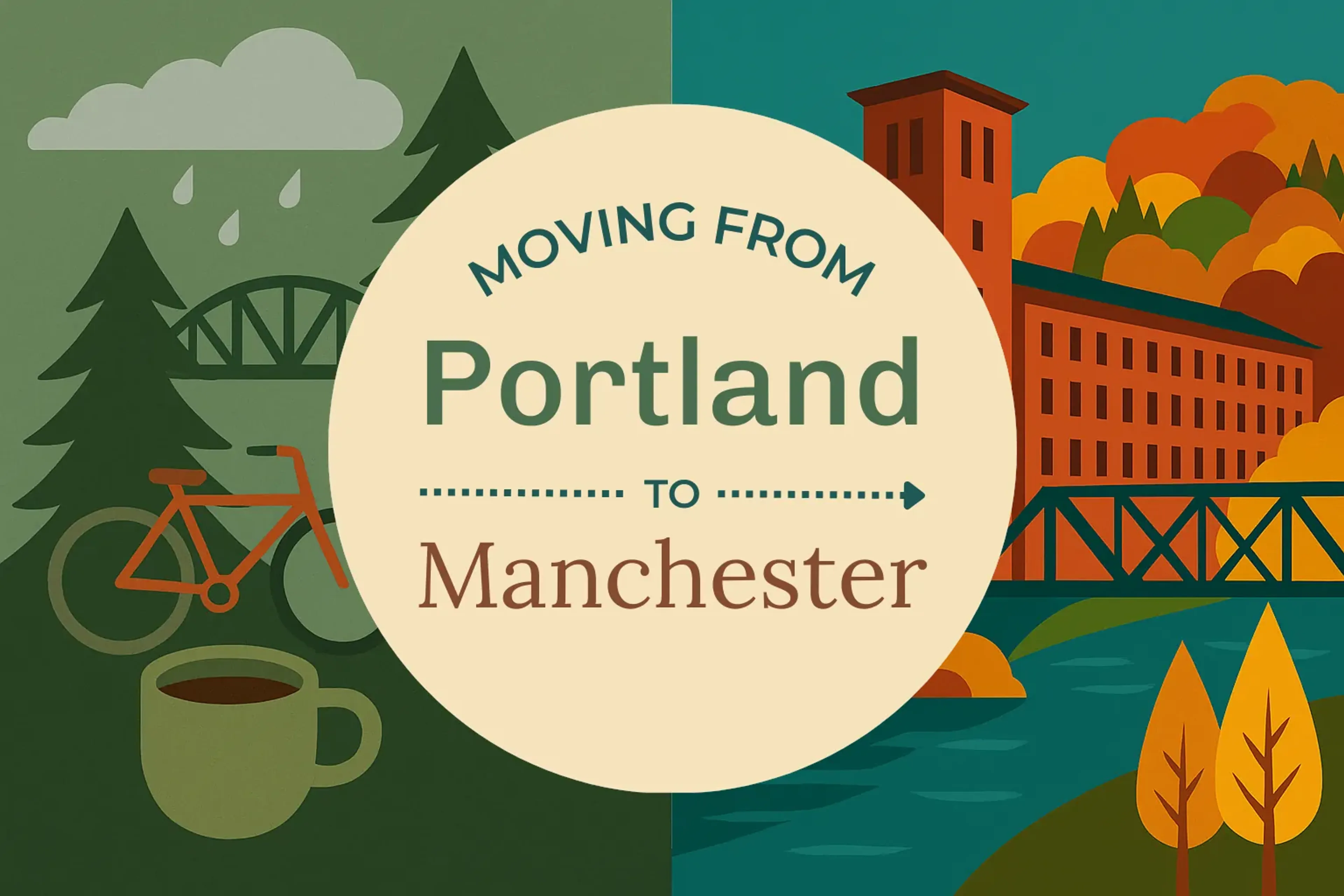 Side-by-side comparison of Portland to Manchester moving companies