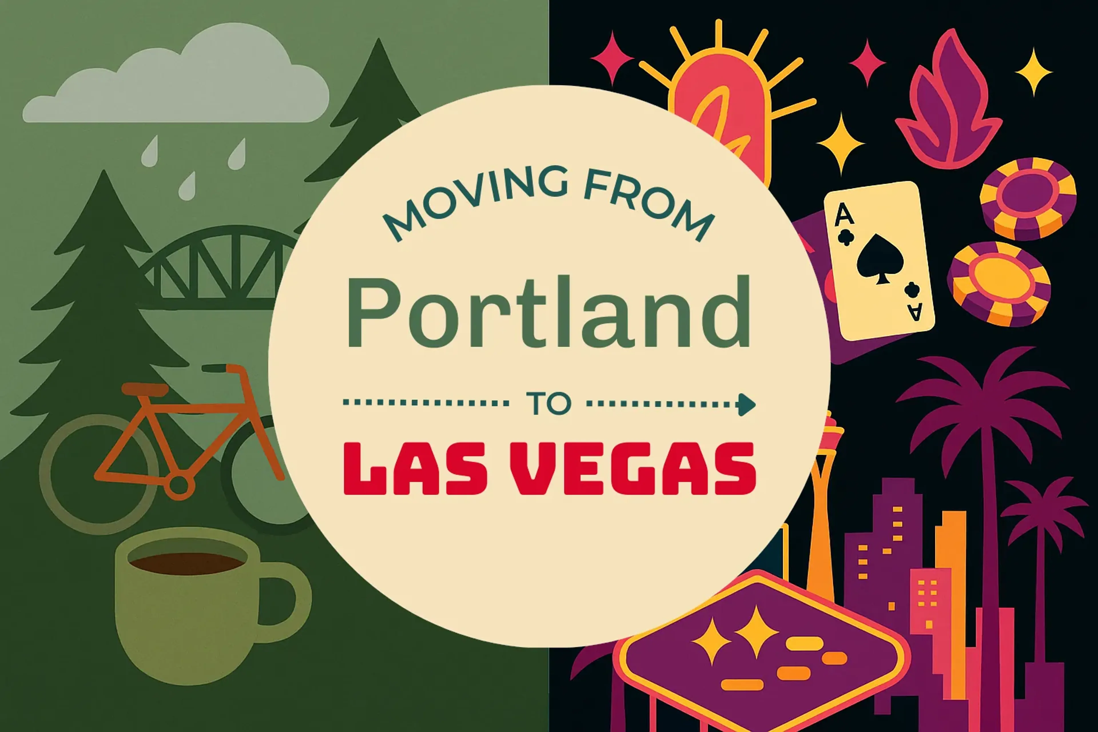 Side-by-side comparison of Portland to Las Vegas moving companies