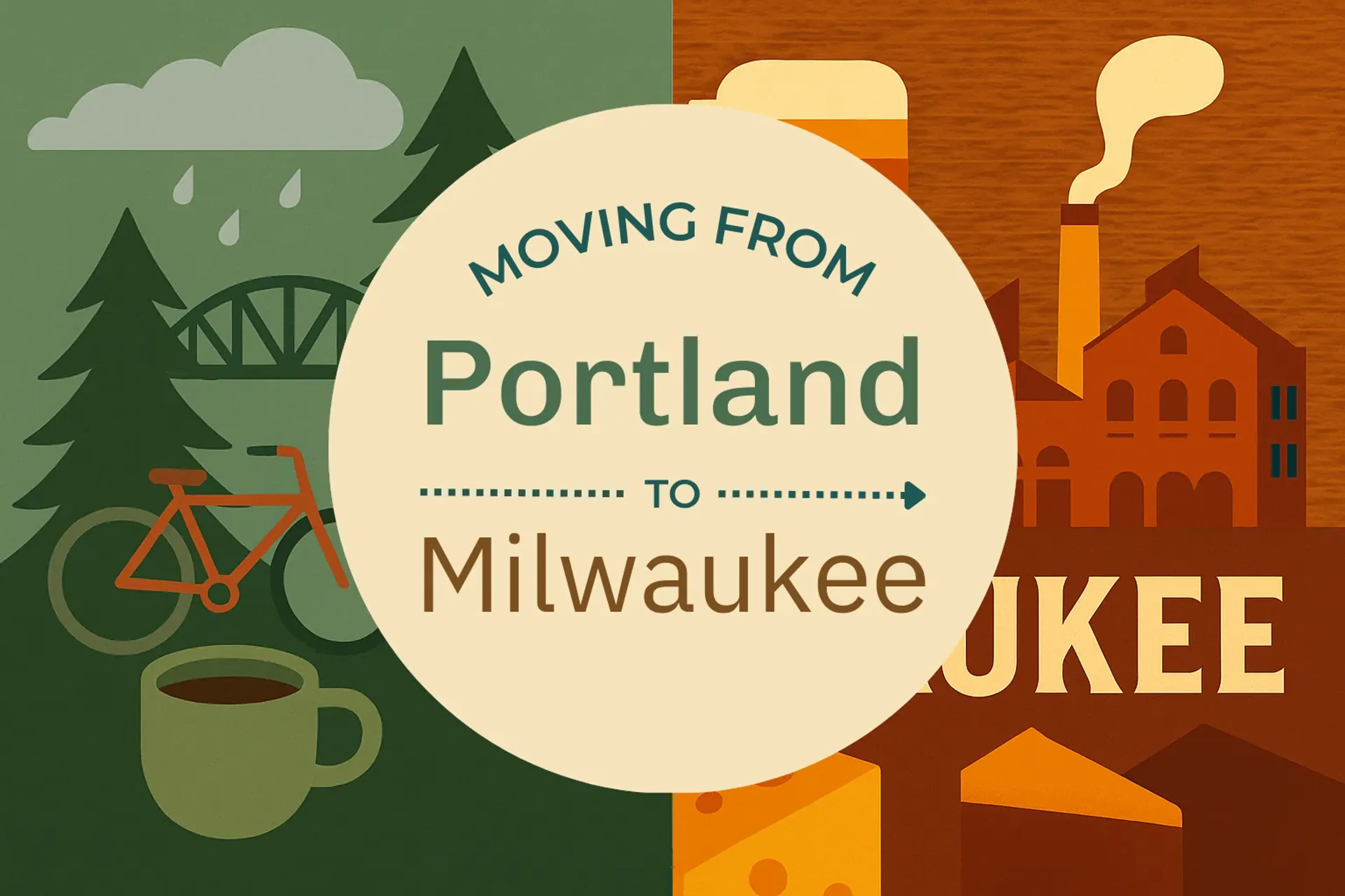 Side-by-side comparison of Portland to Milwaukee moving companies